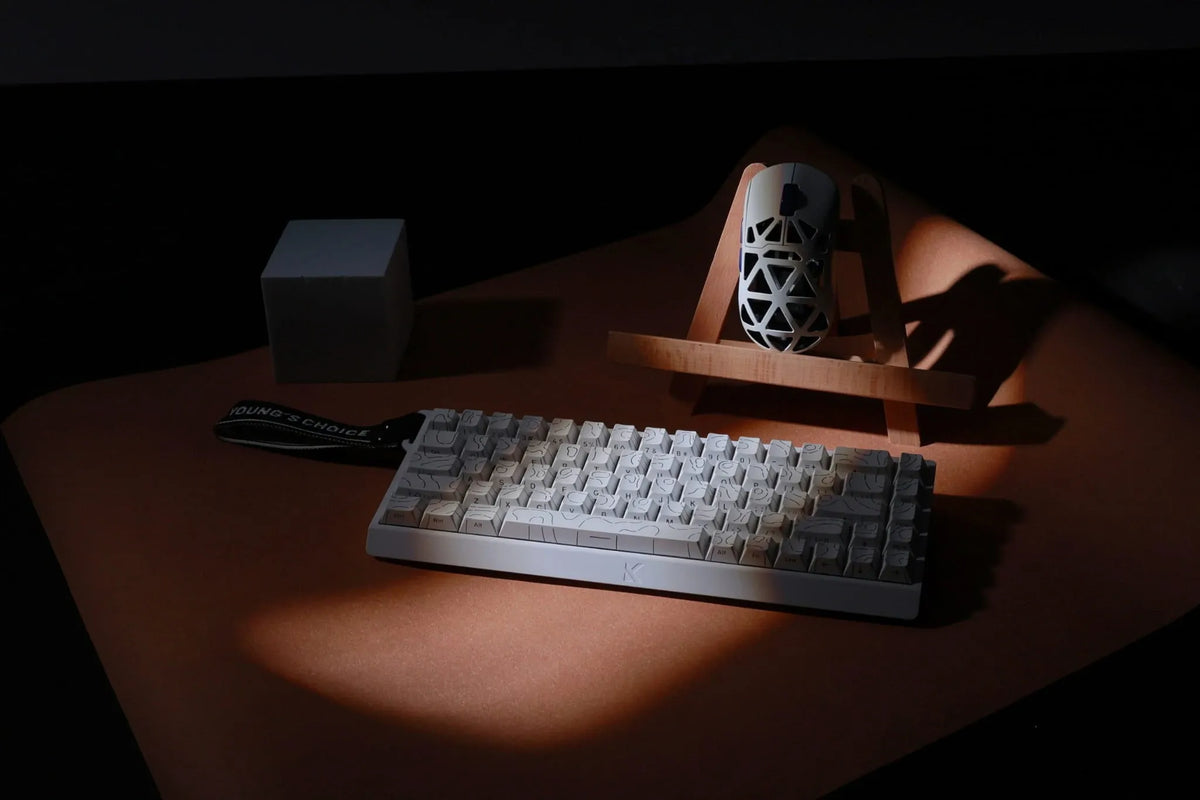 MCHOSE - Ace 68 HE Magnetic Switch Keyboard White Topographic