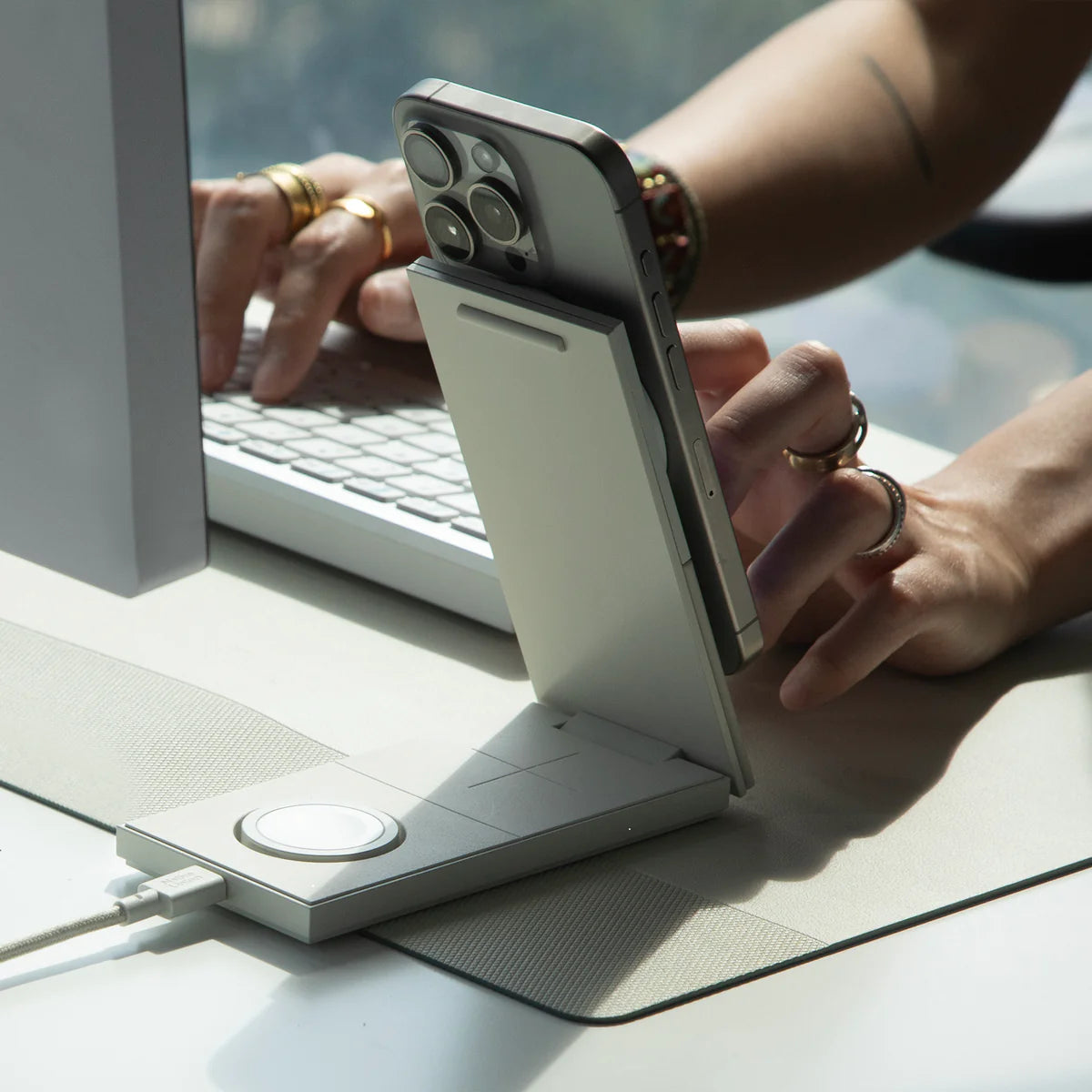 Native Union - Rise 3-in-1 Magnetic Wireless Charger