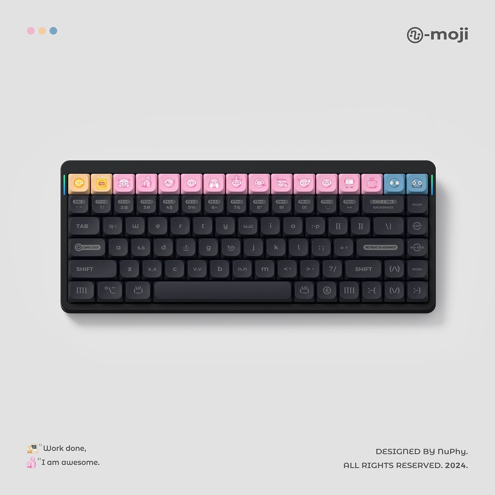 NuPhy - Numoji nSA Profile Dye-sub PBT Keycaps