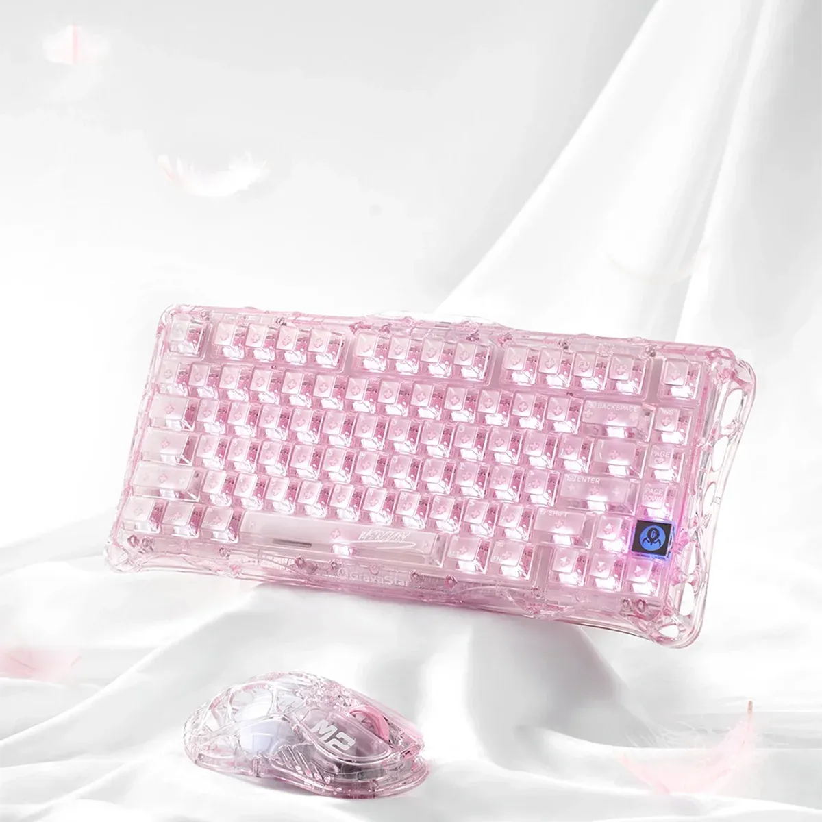 GravaStar - Mercury K1 Lite Crystal Rose Wireless Mechanical Keyboard
