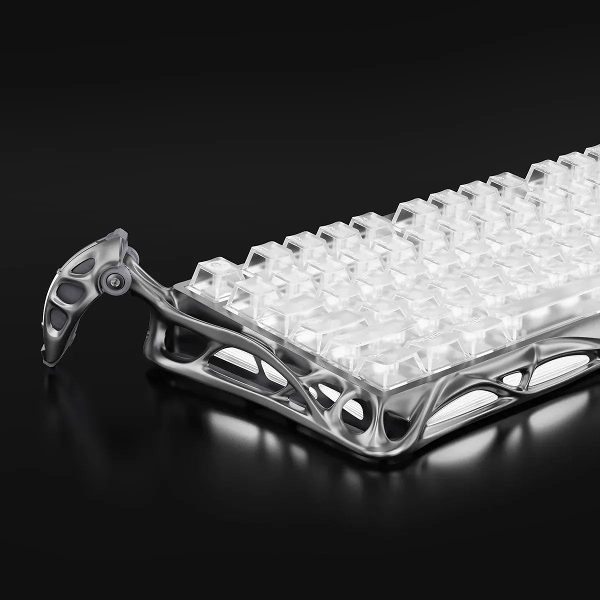 GravaStar - Mercury K1 Pro Ghost Silver Wireless Mechanical Keyboard