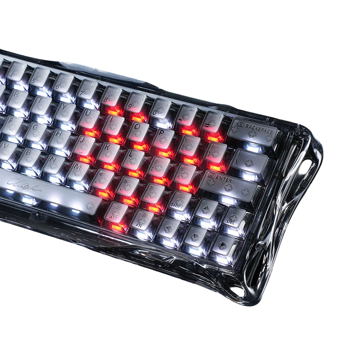 Mechaniczna klawiatura z RGB podświetleniem, idealna do home office i personalizacji desk setupu
