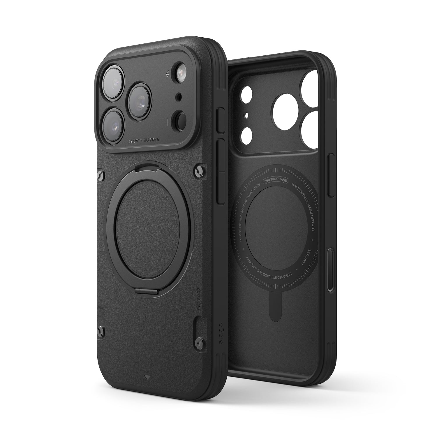 Elago - Magnetic Armor Case for iPhone 17 Pro/Pro Max with Ring Stand