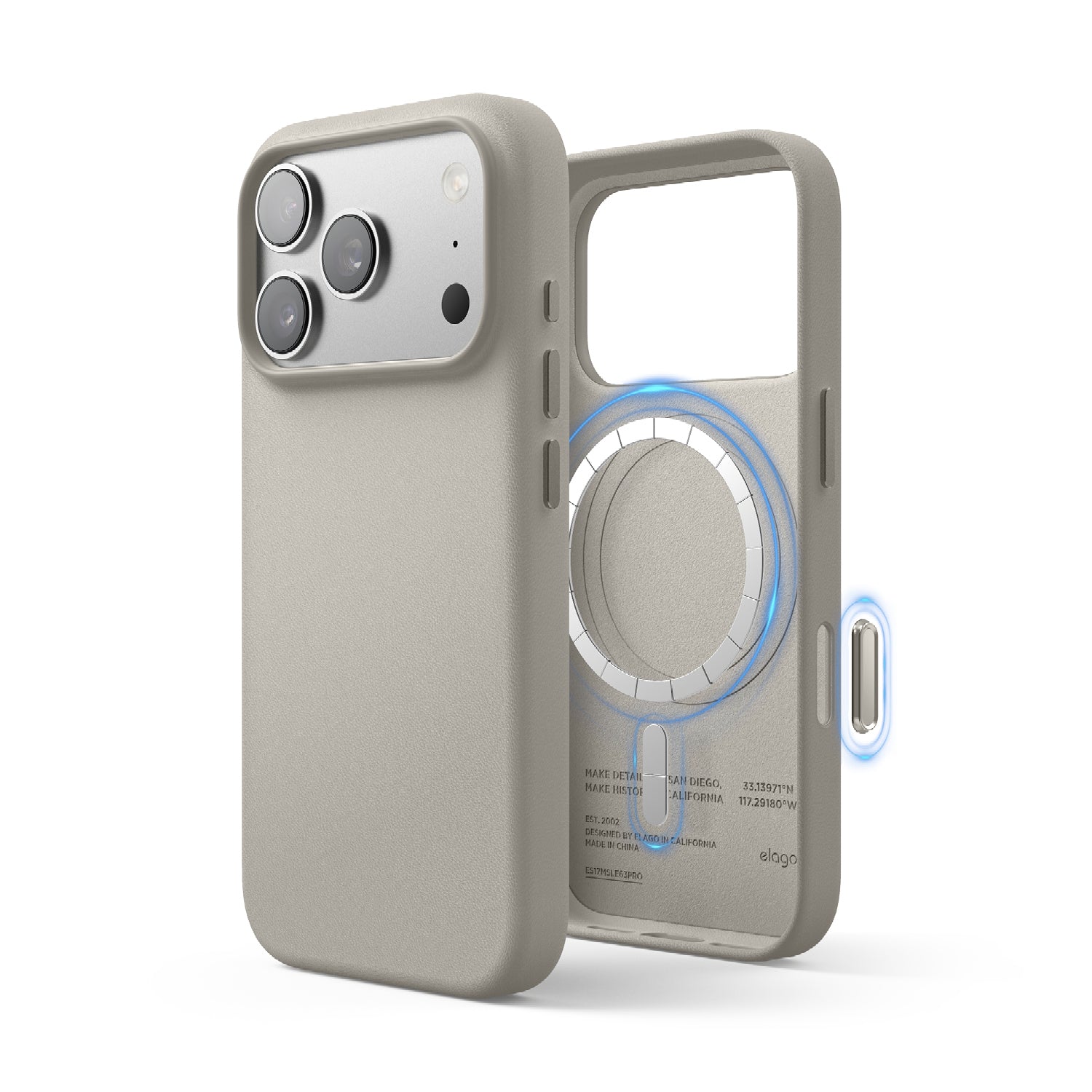 Elago - Magnetic Leather Case for iPhone 17 Pro/Pro Max