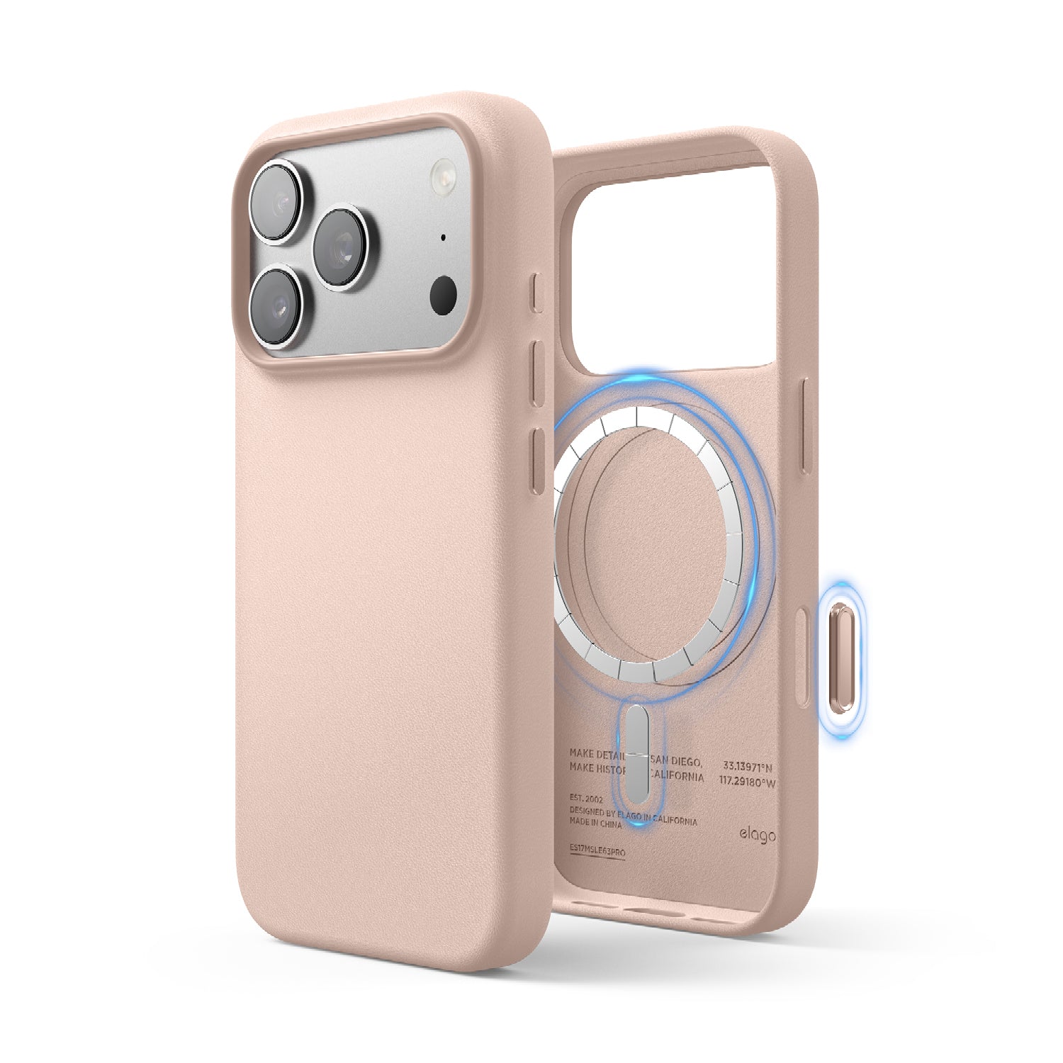 Elago - Magnetic Leather Case for iPhone 17 Pro/Pro Max
