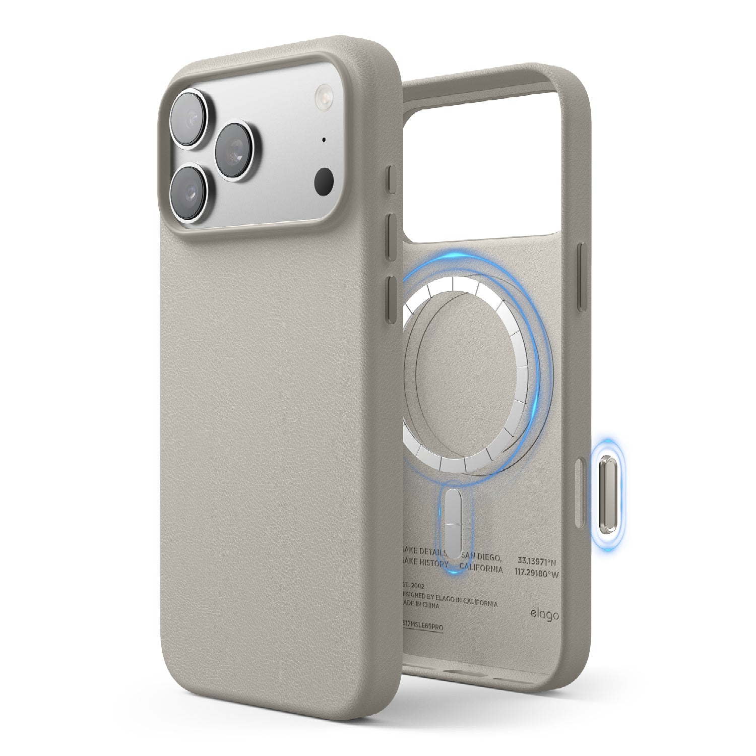 Elago - Magnetic Leather Case for iPhone 17 Pro/Pro Max