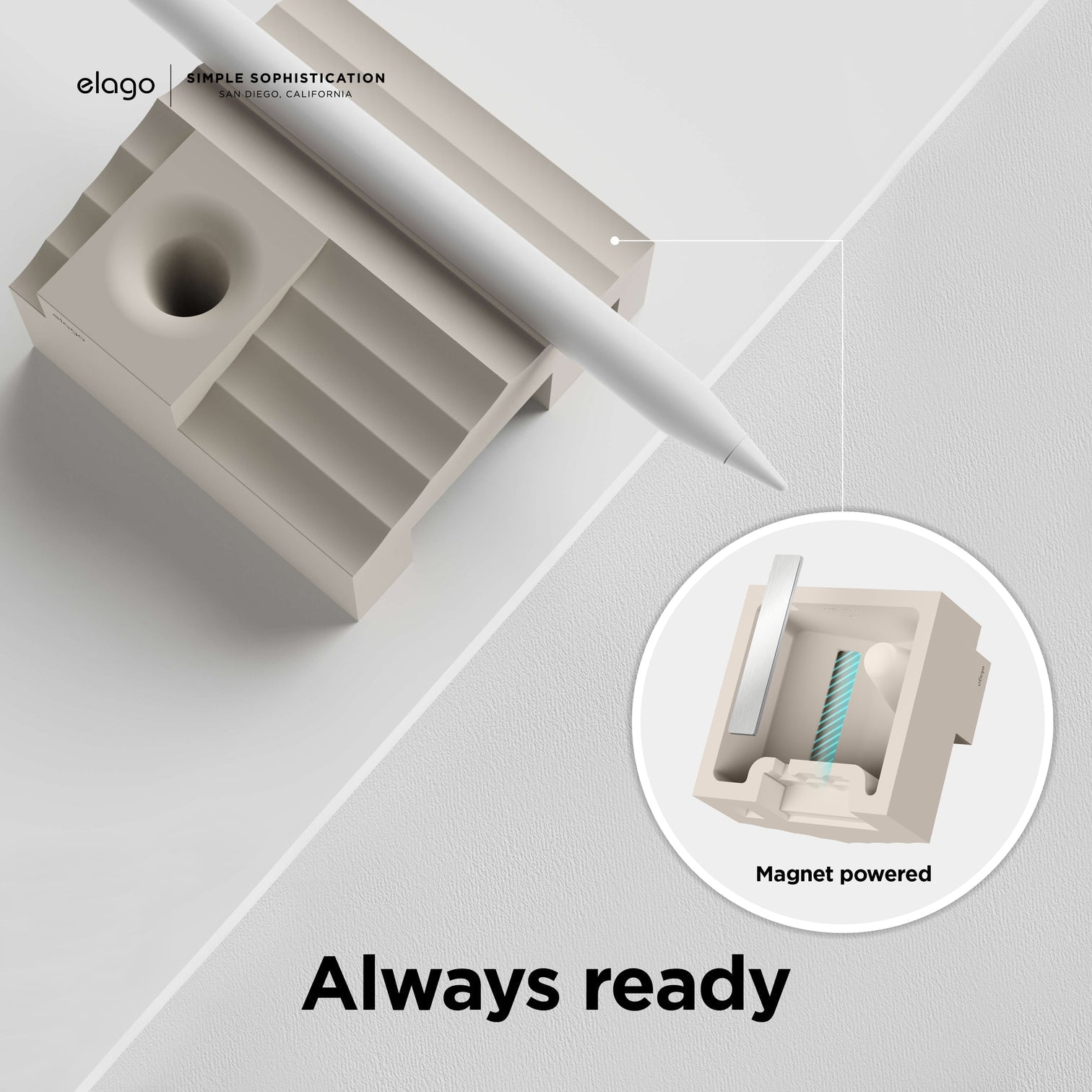 Elago - Home Stand for Apple Pencil and Any Tablet Stylus