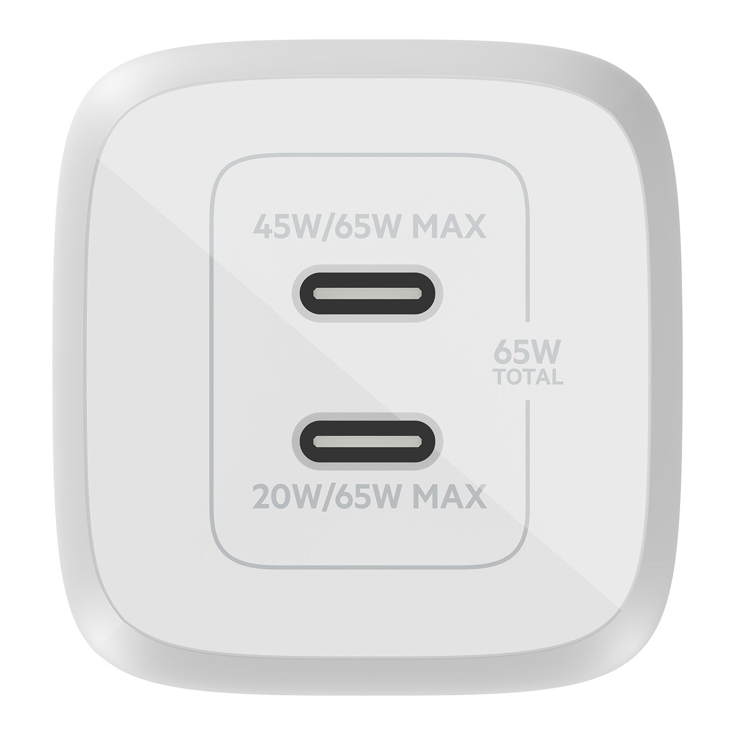 Belkin - BoostCharge Pro Dual USB-C GaN Wall Charger with PPS 65W