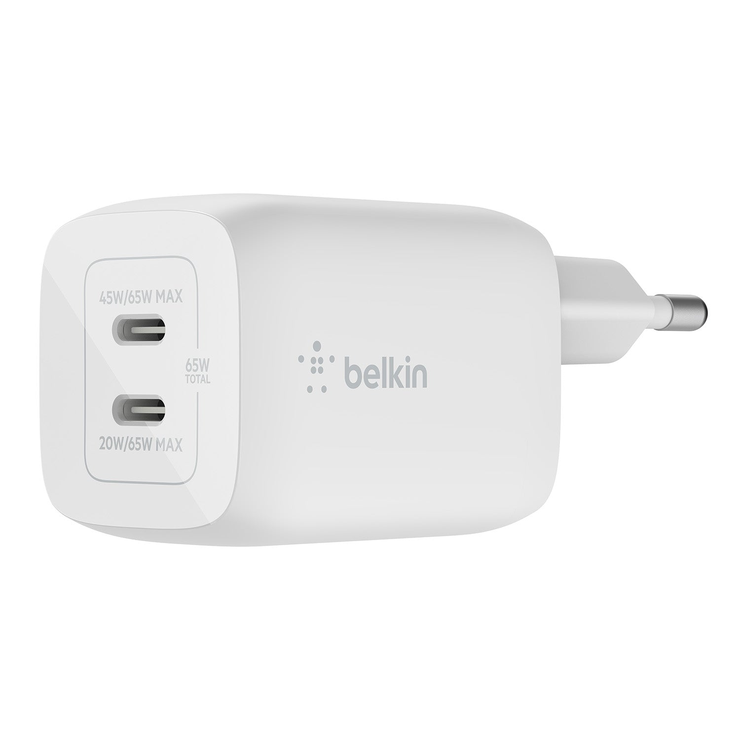 Belkin - BoostCharge Pro Dual USB-C GaN Wall Charger with PPS 65W