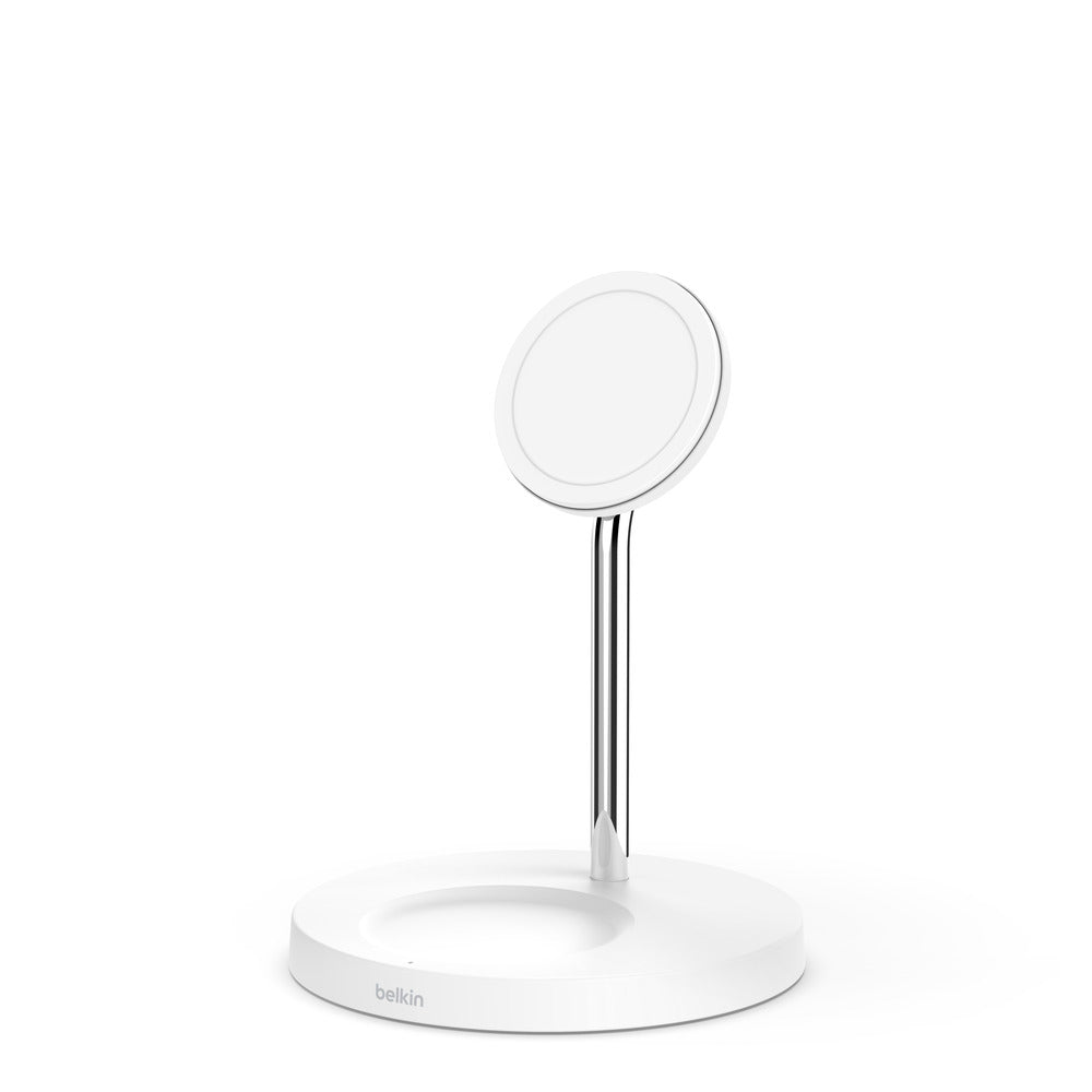Belkin - BoostCharge Pro 2-in-1 Wireless Charger Stand with Official MagSafe Charging 15W