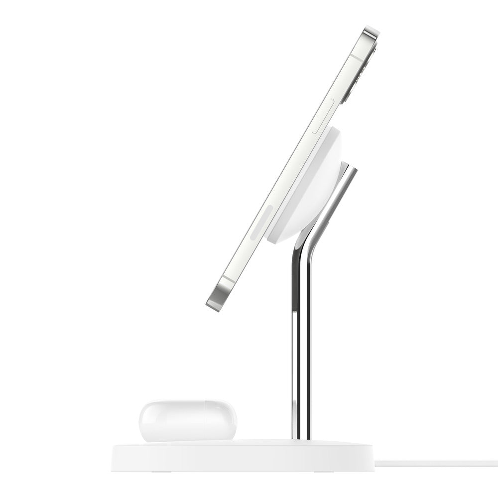 Belkin - BoostCharge Pro 2-in-1 Wireless Charger Stand with Official MagSafe Charging 15W