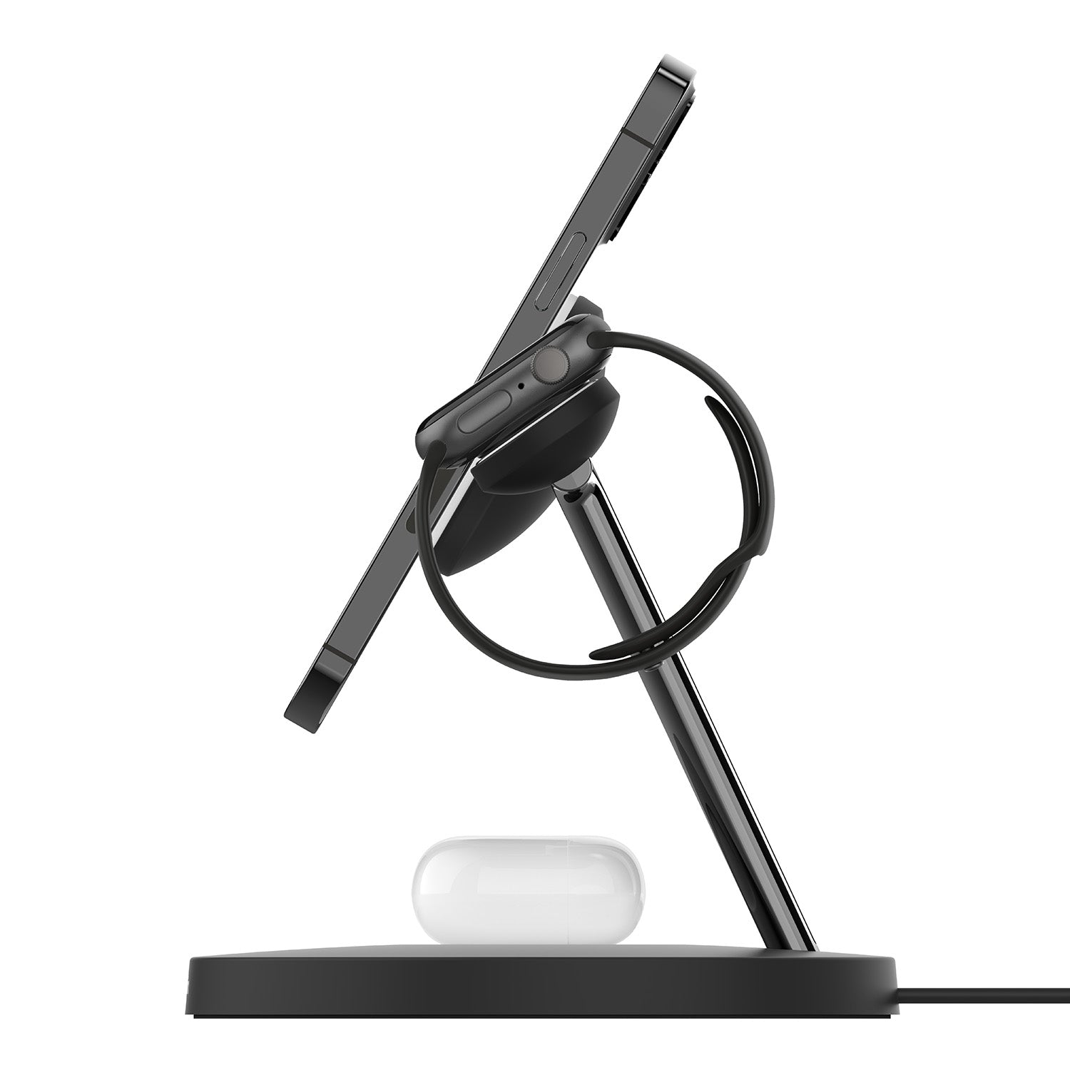 Belkin - BoostCharge Pro 3-in-1 Wireless Charger with Official MagSafe Charging 15W