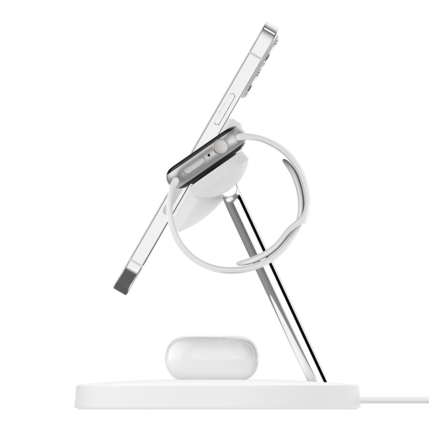 Belkin - BoostCharge Pro 3-in-1 Wireless Charger with Official MagSafe Charging 15W