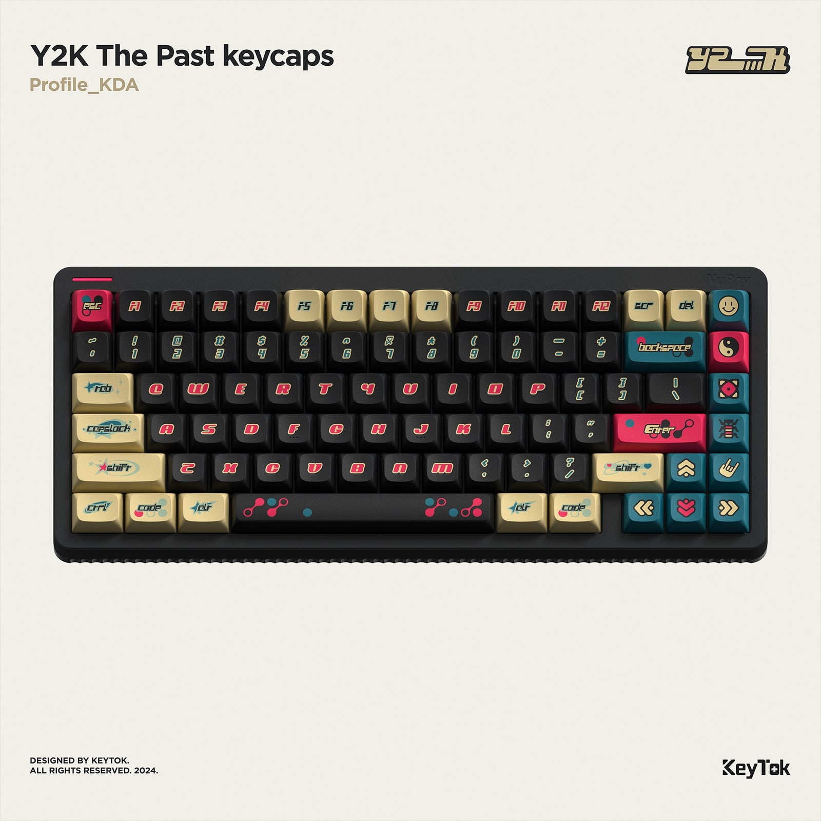 KeyTok - Y2K KDA  Dye-sub PBT Keycaps