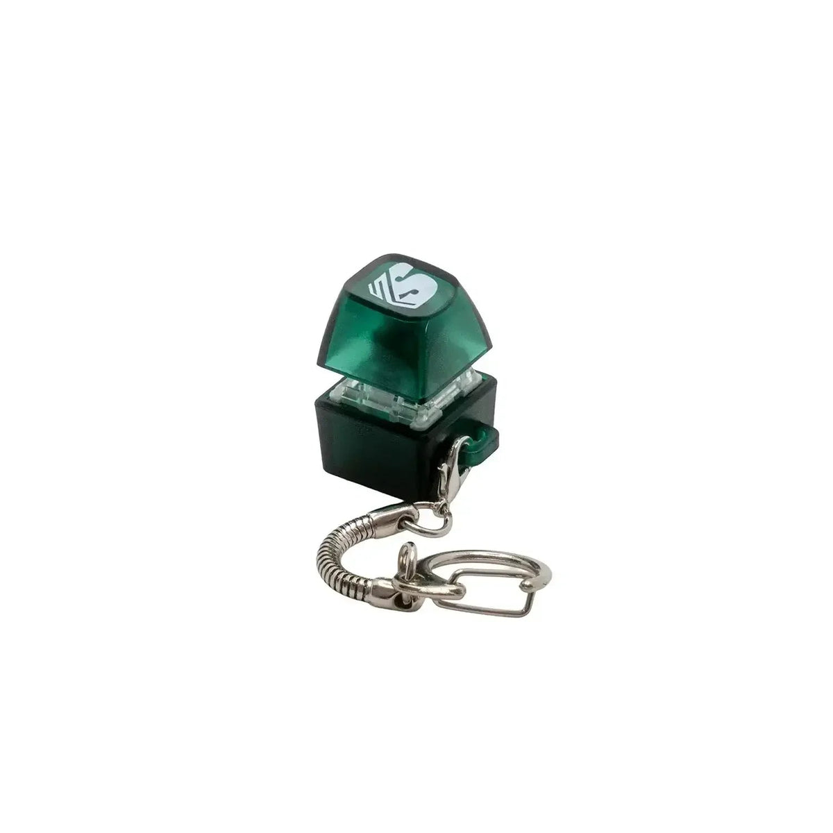 Zielony keycap z kluczykiem, idealny dla klawiatur mechanicznych i desk setupu