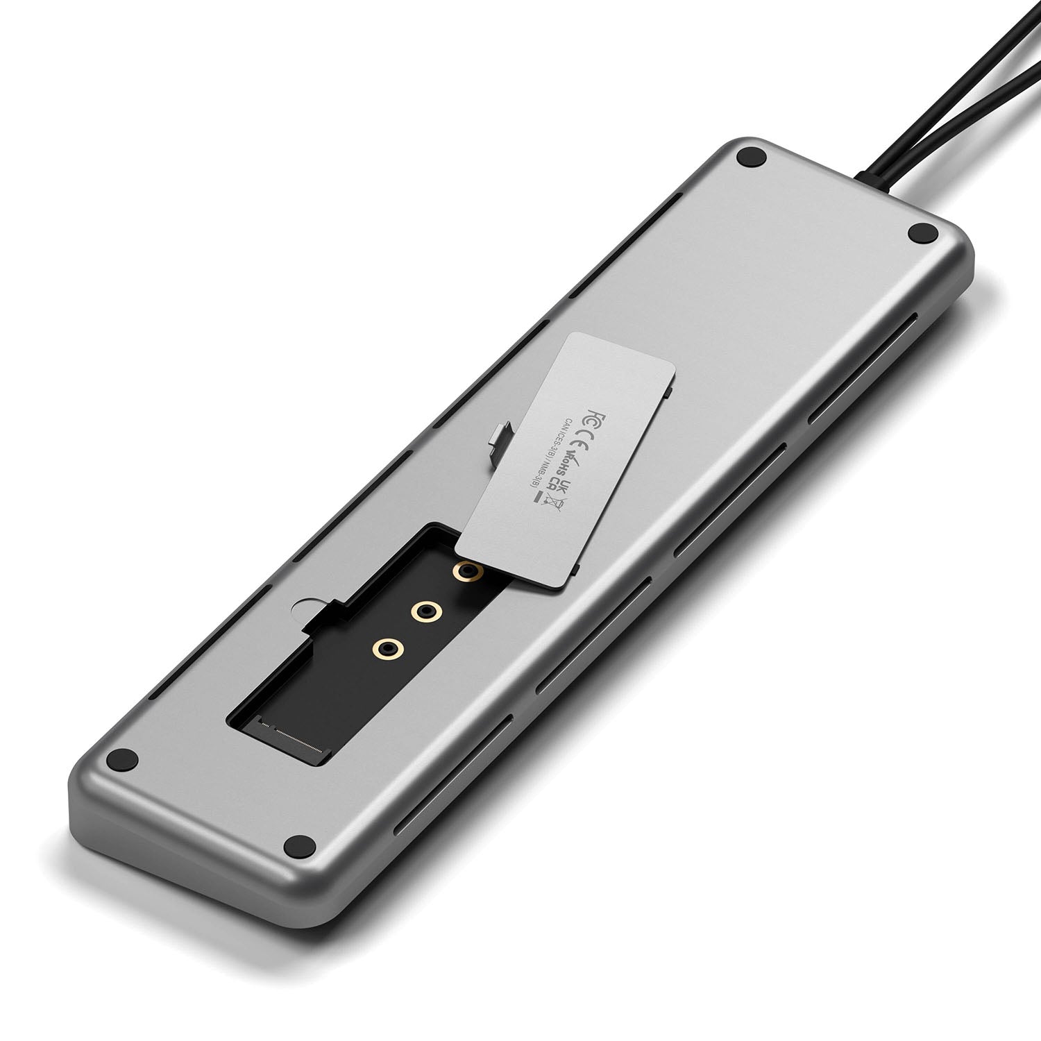 Satechi - Dual Dock Stand - Docking Station with NVMe SSD Enclosure