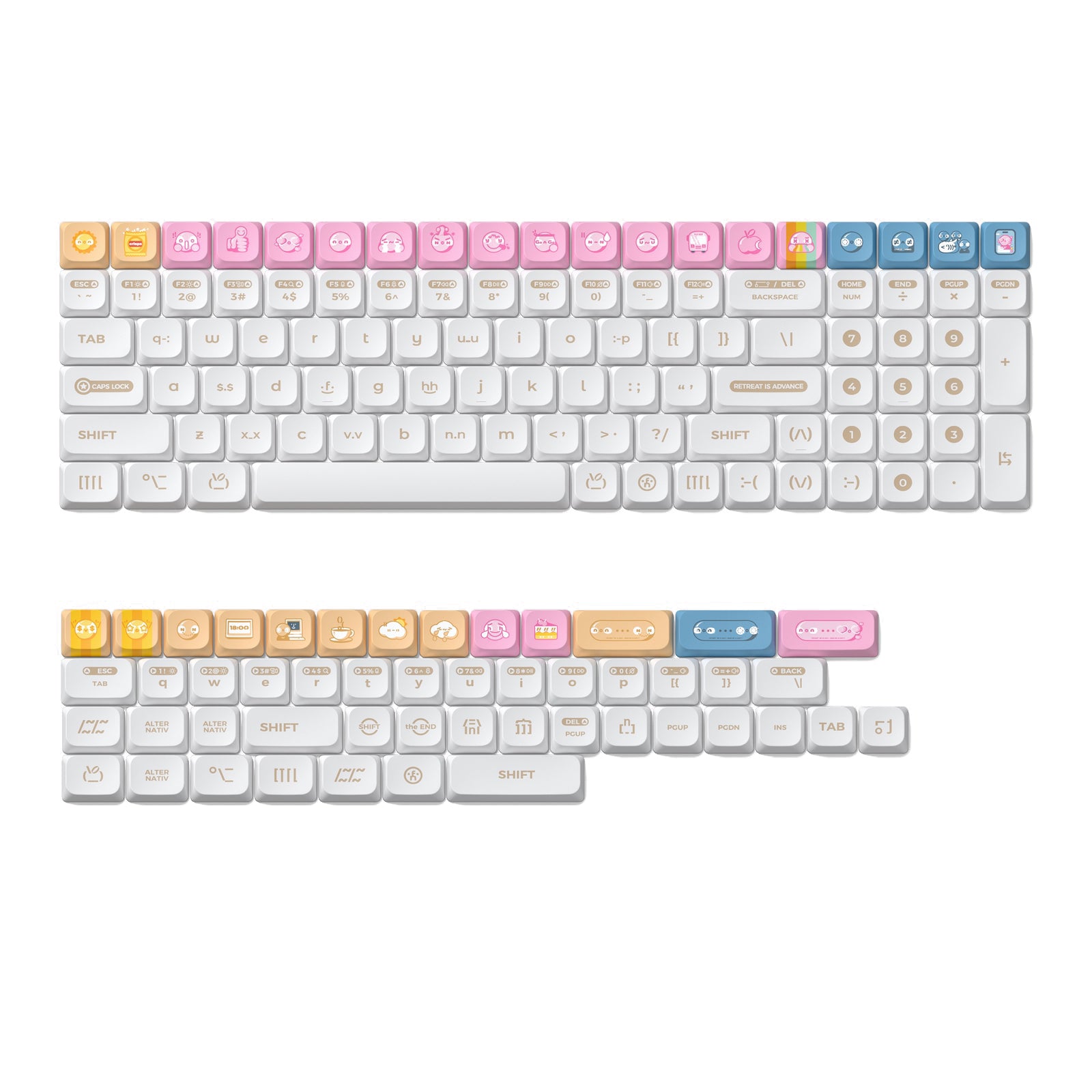 NuPhy - Numoji nSA Profile Dye-sub PBT Keycaps