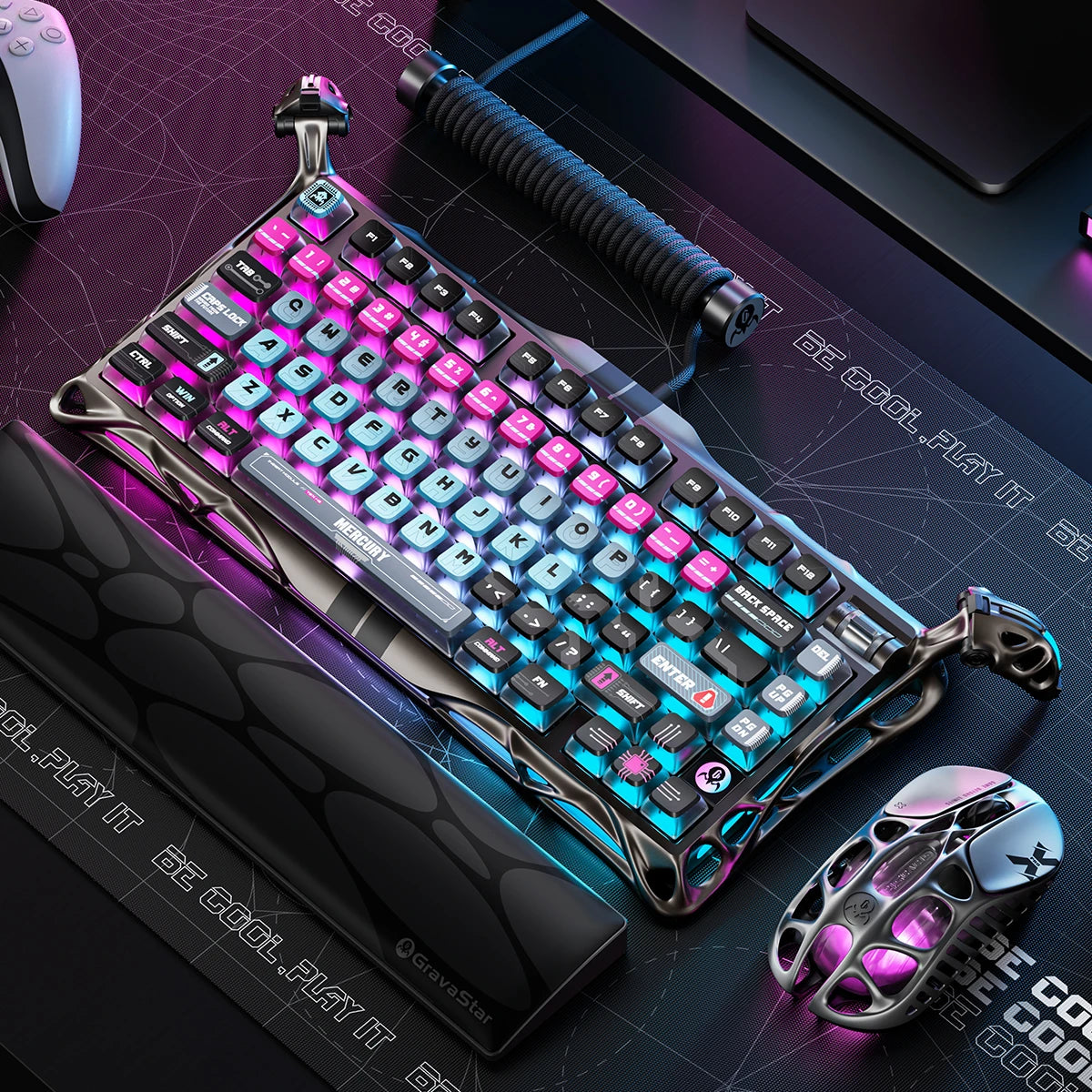 GravaStar - Mercury V75 Pro Cyberpunk - Wired Magnetic Keyboard