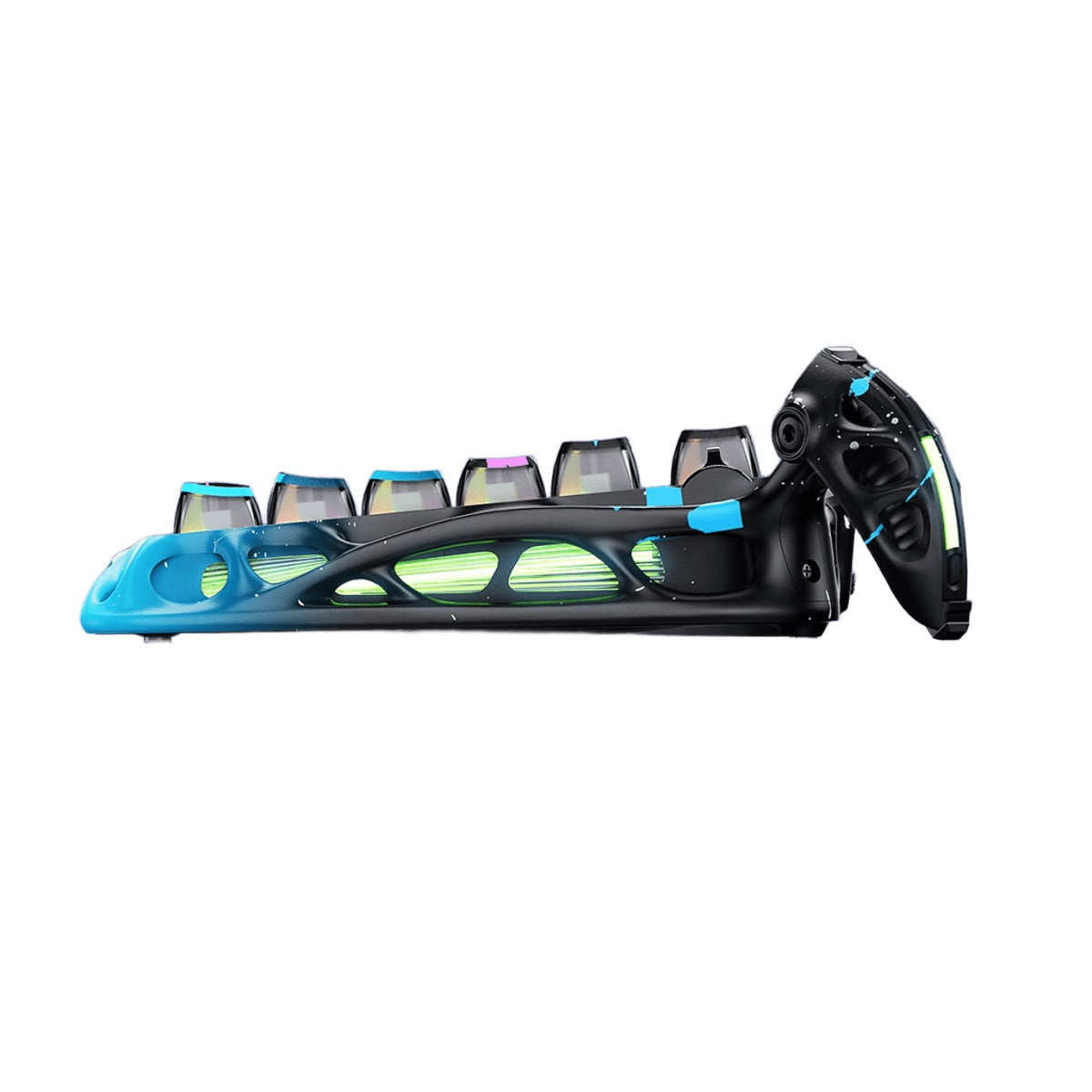 GravaStar - Mercury V75 Pro Neon Graffiti - Wired Magnetic Keyboard