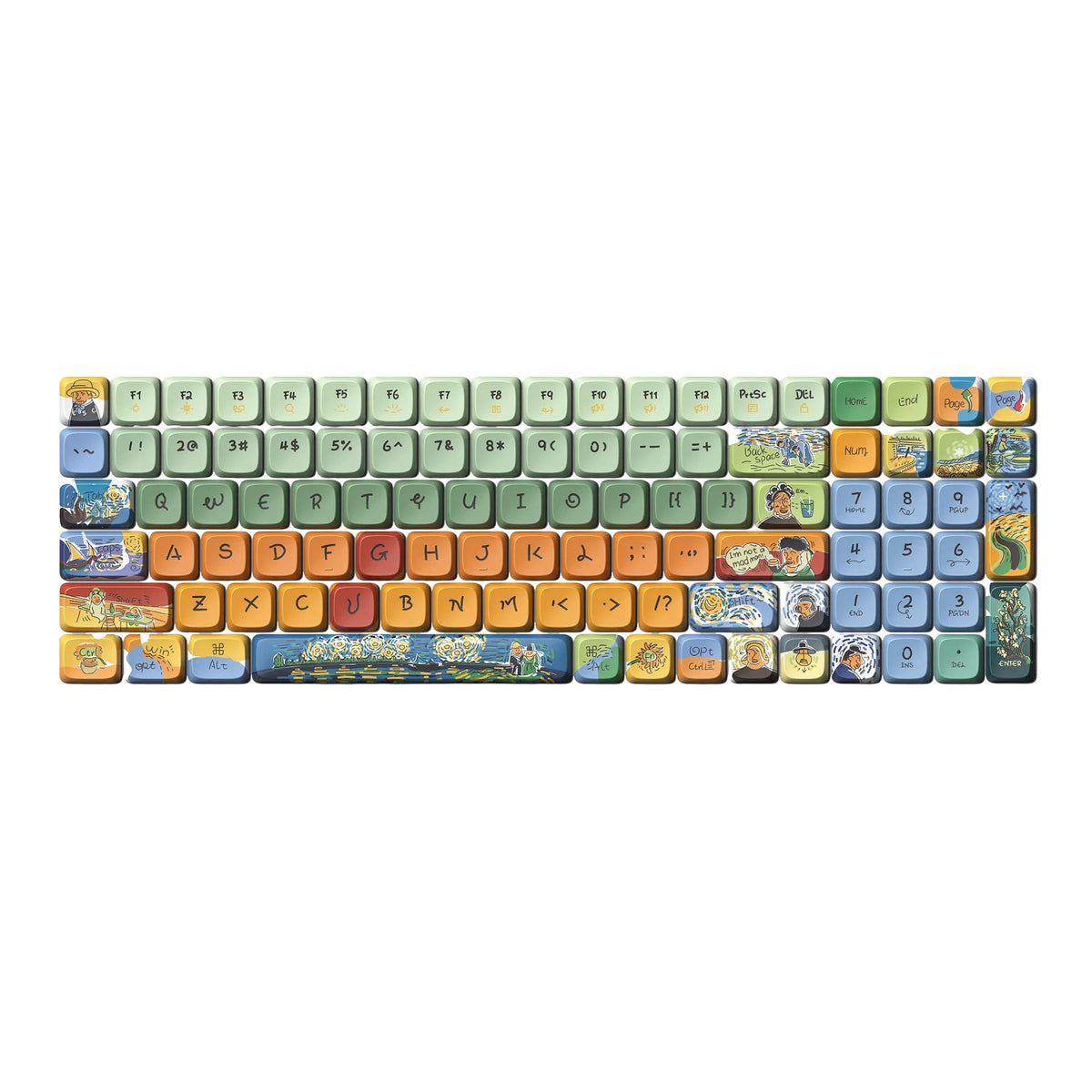 Lofree - Van Goph Keycaps