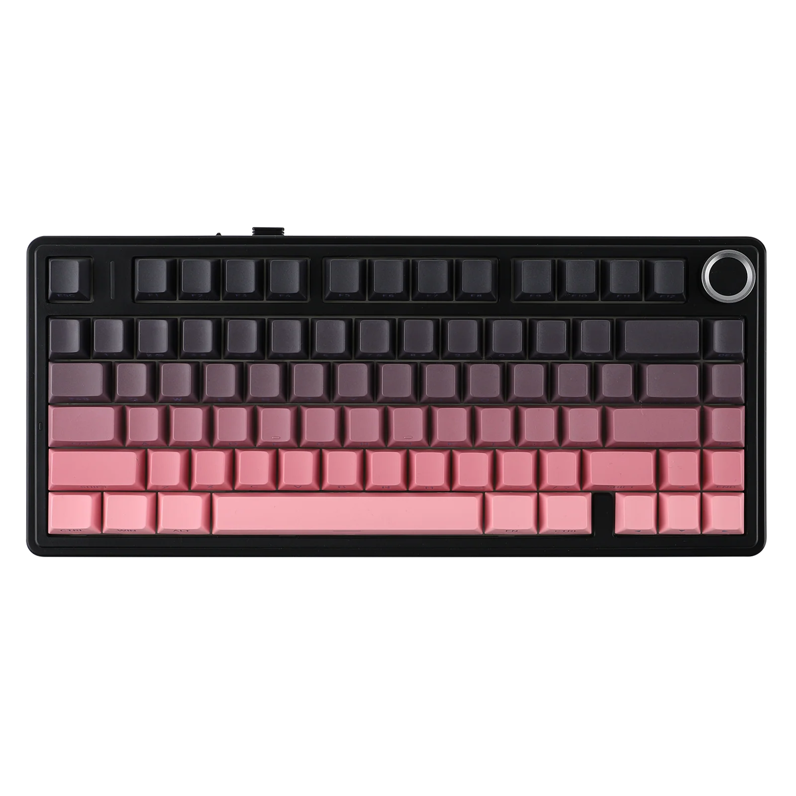 AULA - F75 - Gasket-Mounted Triple Modes Wireless Mechanical Keyboard - Gradient Pink (Black) Side-Engraved
