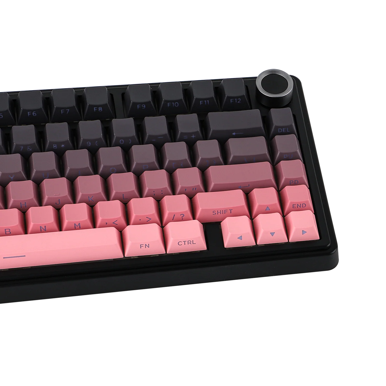 AULA - F75 - Gasket-Mounted Triple Modes Wireless Mechanical Keyboard - Gradient Pink (Black) Side-Engraved