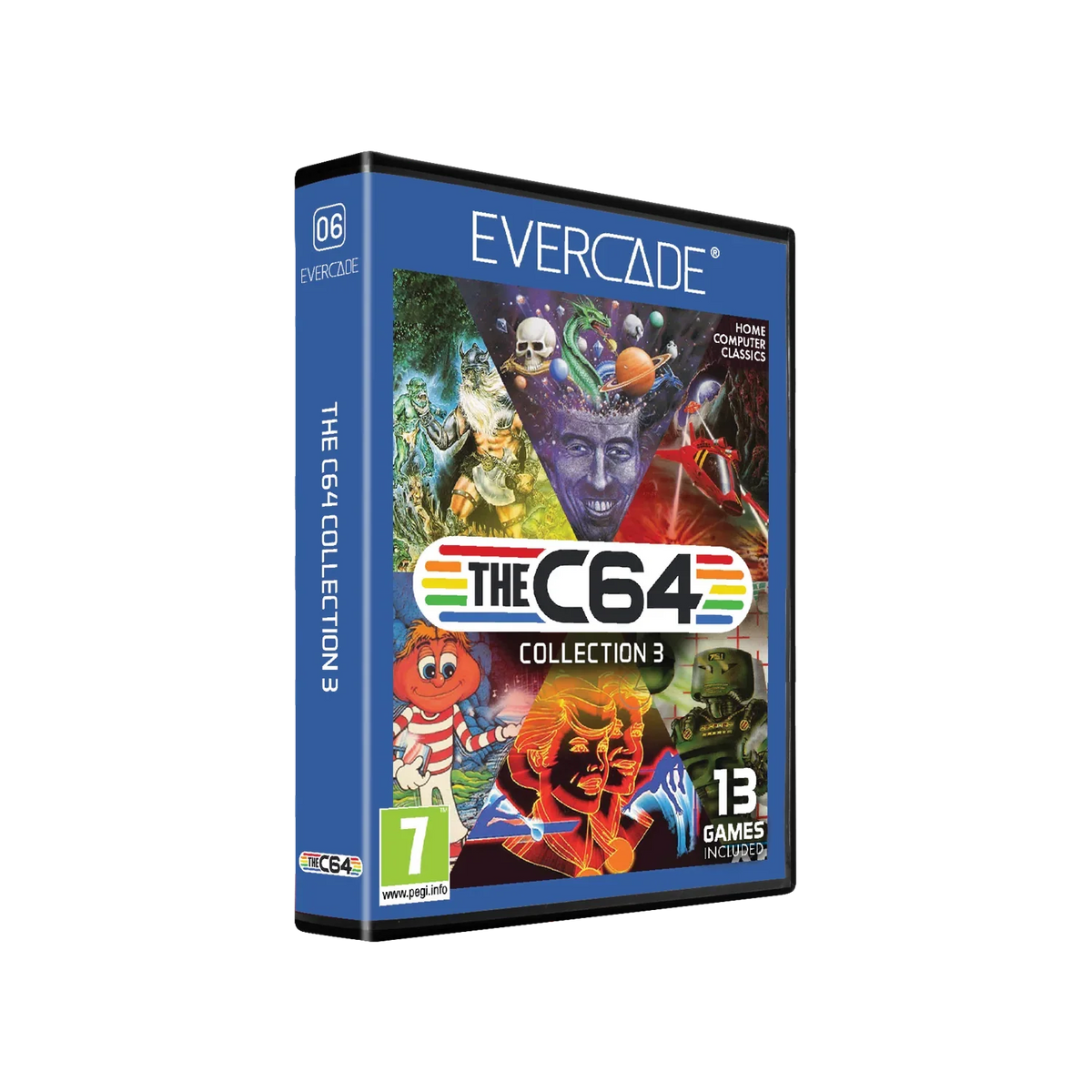 Pudełko gier Evercade The C64 Collection 3 z 13 klasycznymi grami komputerowymi