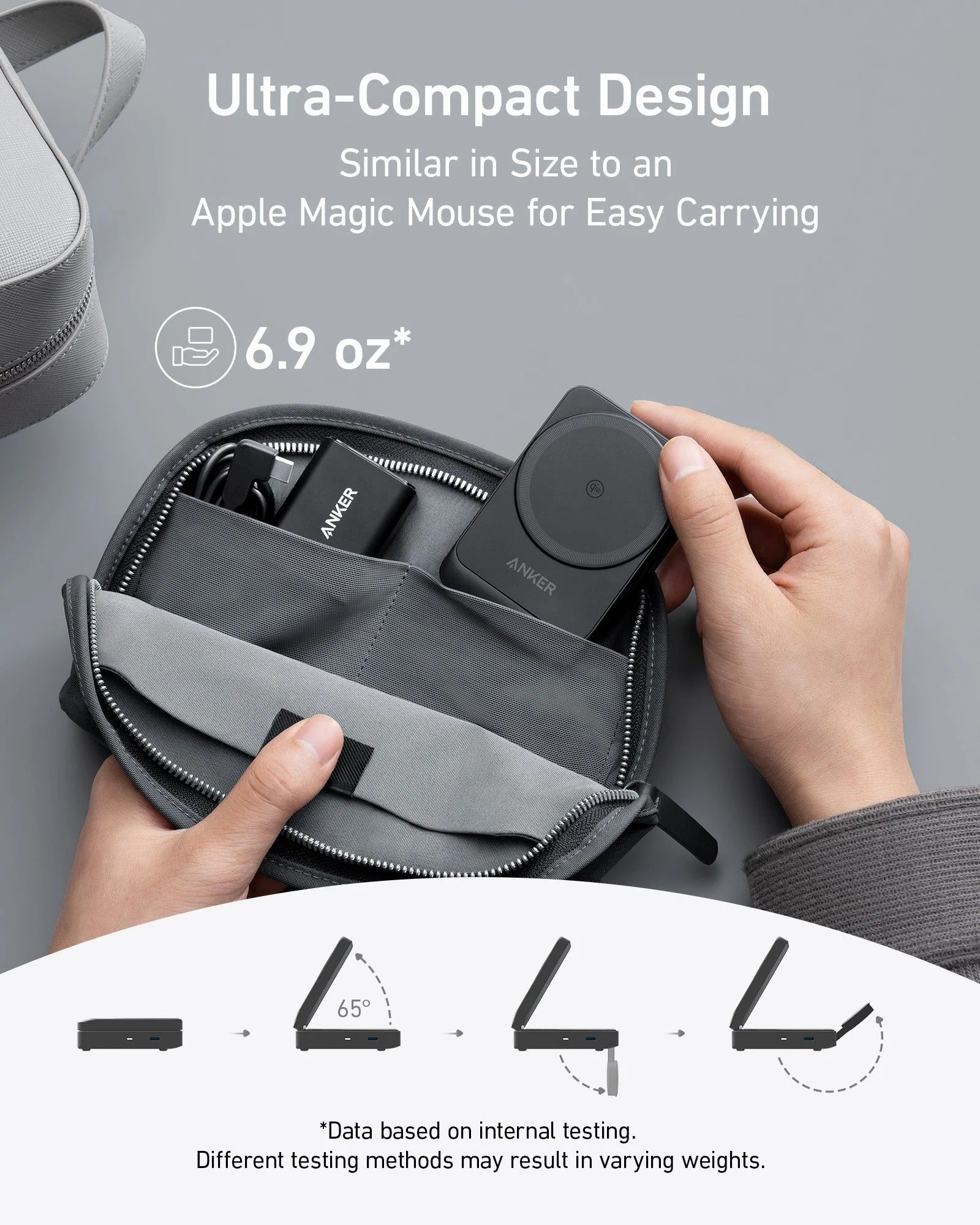 Anker - MagGo Wireless Charging Station (Foldable 3-in-1)