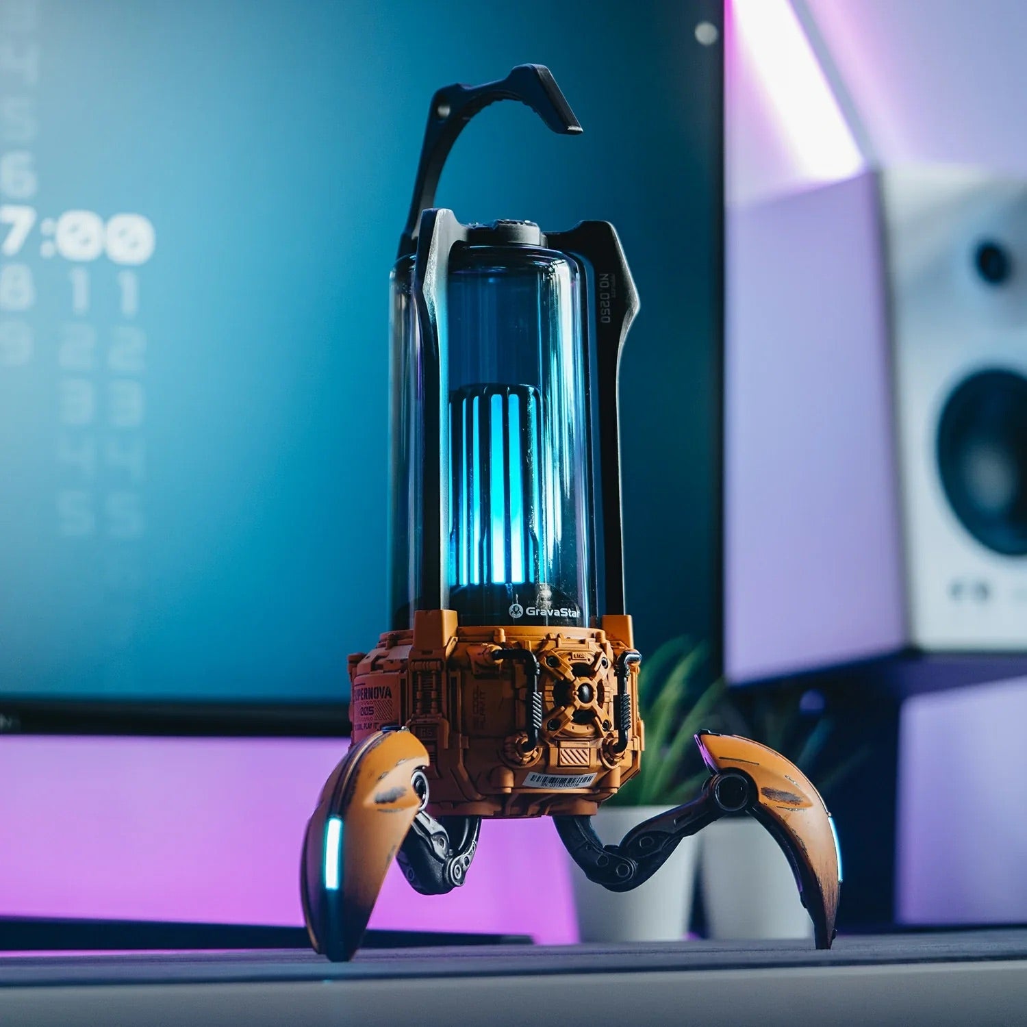 GravaStar - Supernova War Damaged Yellow - Wireless Bluetooth Speaker