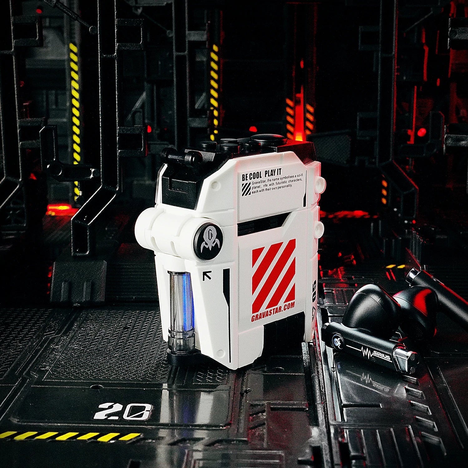 GravaStar - Sirius P5 Defense Mecha White - Wireless Headphones