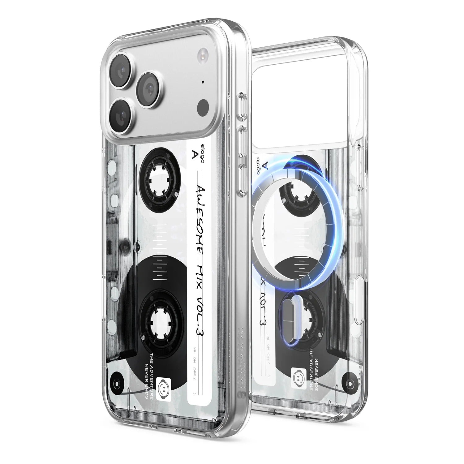 Elago - Cassette Tape 2 Monthly MagSafe Clear Case for iPhone 17 / Pro / Pro Max / Air