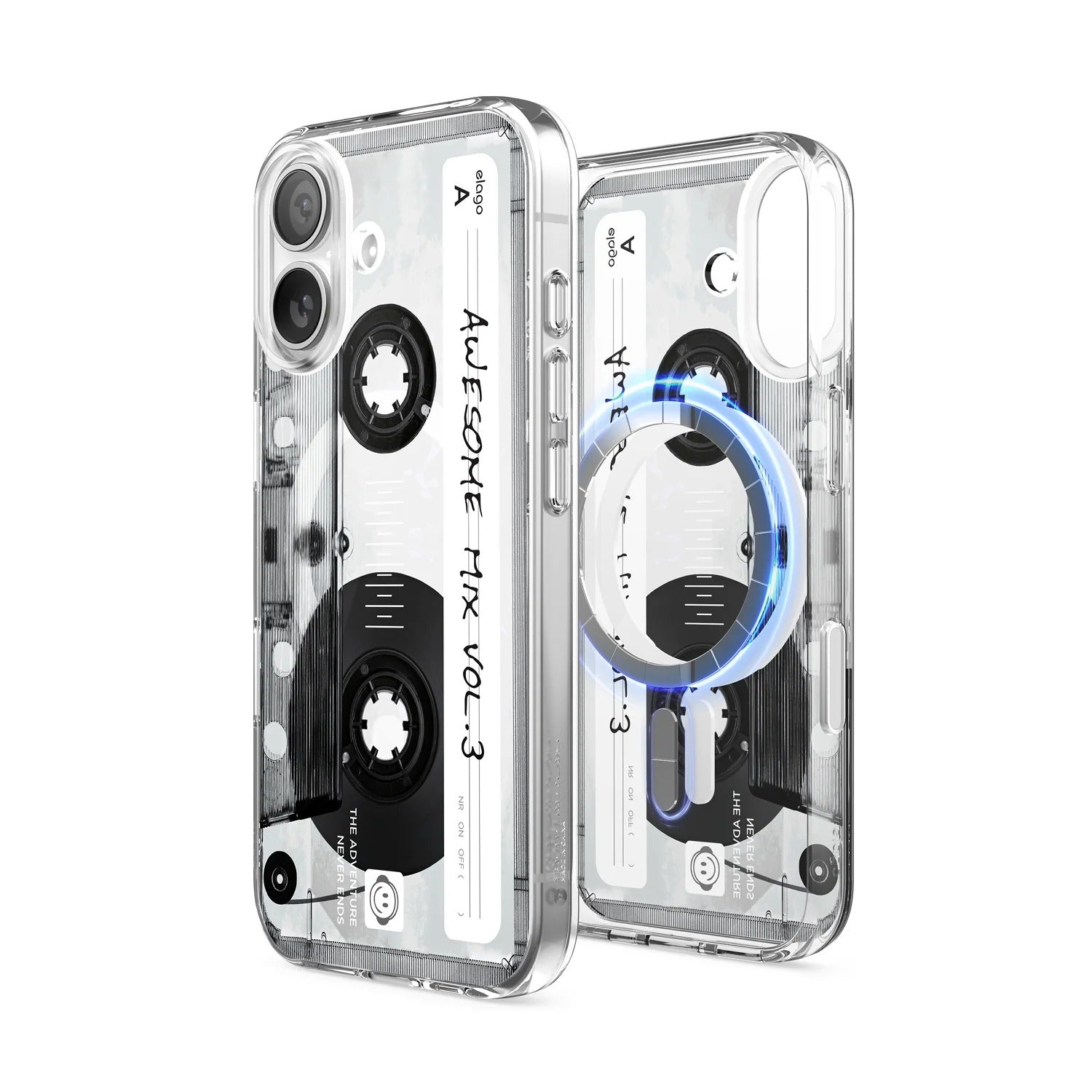 Elago - Cassette Tape 2 Monthly MagSafe Clear Case for iPhone 17 / Pro / Pro Max / Air