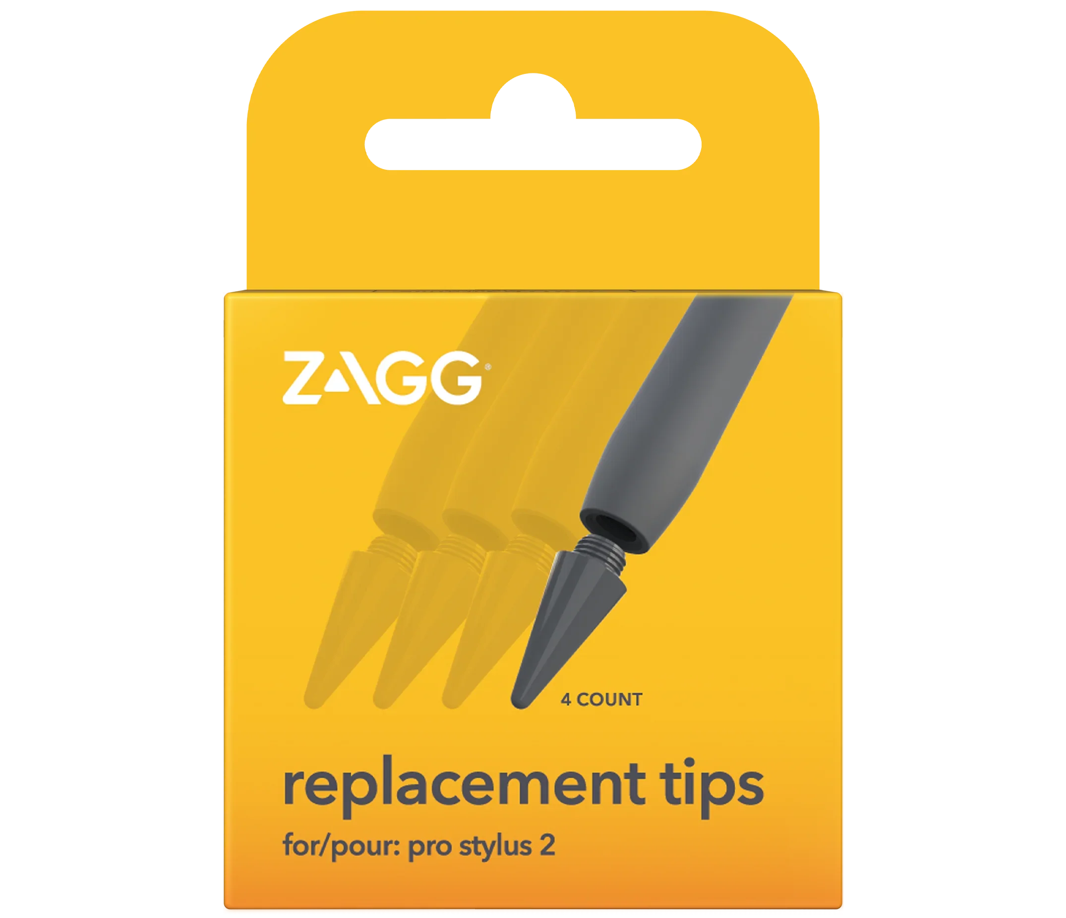 ZAGG replacement tips for Pro Stylus 2 – 4 sztuki, akcesoria do stylusa, idealne dla biura domowego
