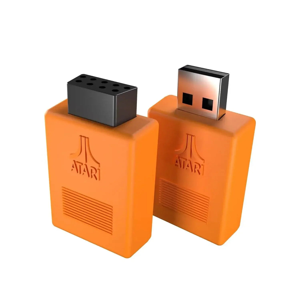 Pomarańczowe adaptery USB Atari do klawiatury mechanicznej i akcesoriów biurowych