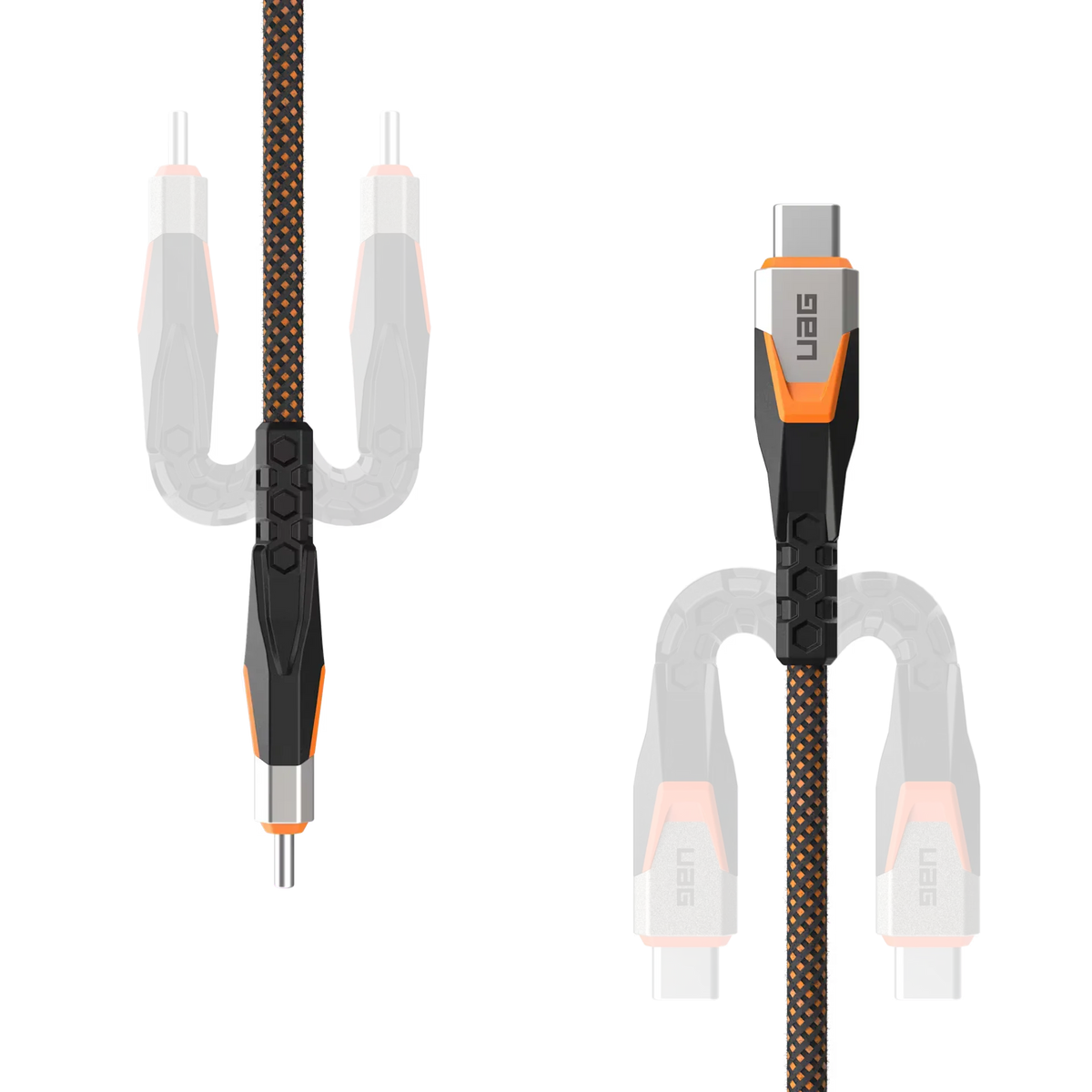 Kabel USB-C do ładowania i synchronizacji z węzłowym przewodem, idealny do Home Office i desk setupu.