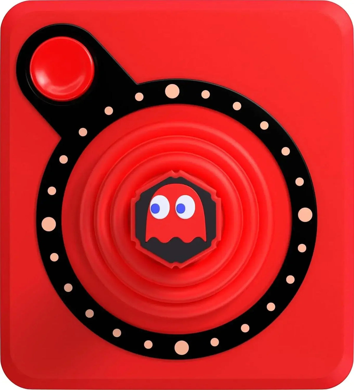 Czerwony fidget spinner w kształcie duchów Pac-Mana, idealny do biurka i Home Office