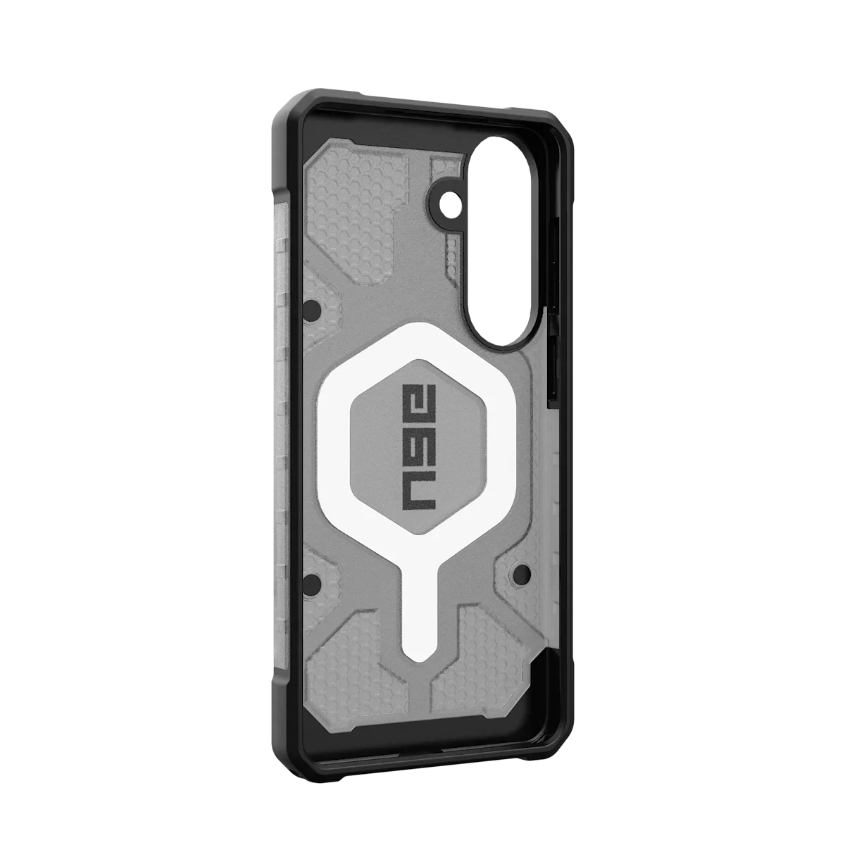 Etui na telefon z magnetyczną ładowarką bezprzewodową, szaro-czarne, z logo UAG