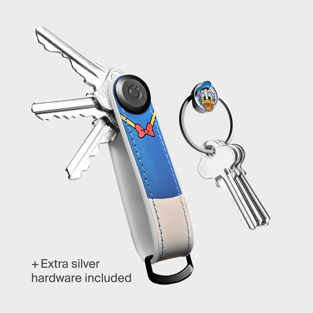 Orbitkey X Disney - Donald Duck Hybrid Leather Key Organizer + Ring v2 Kit