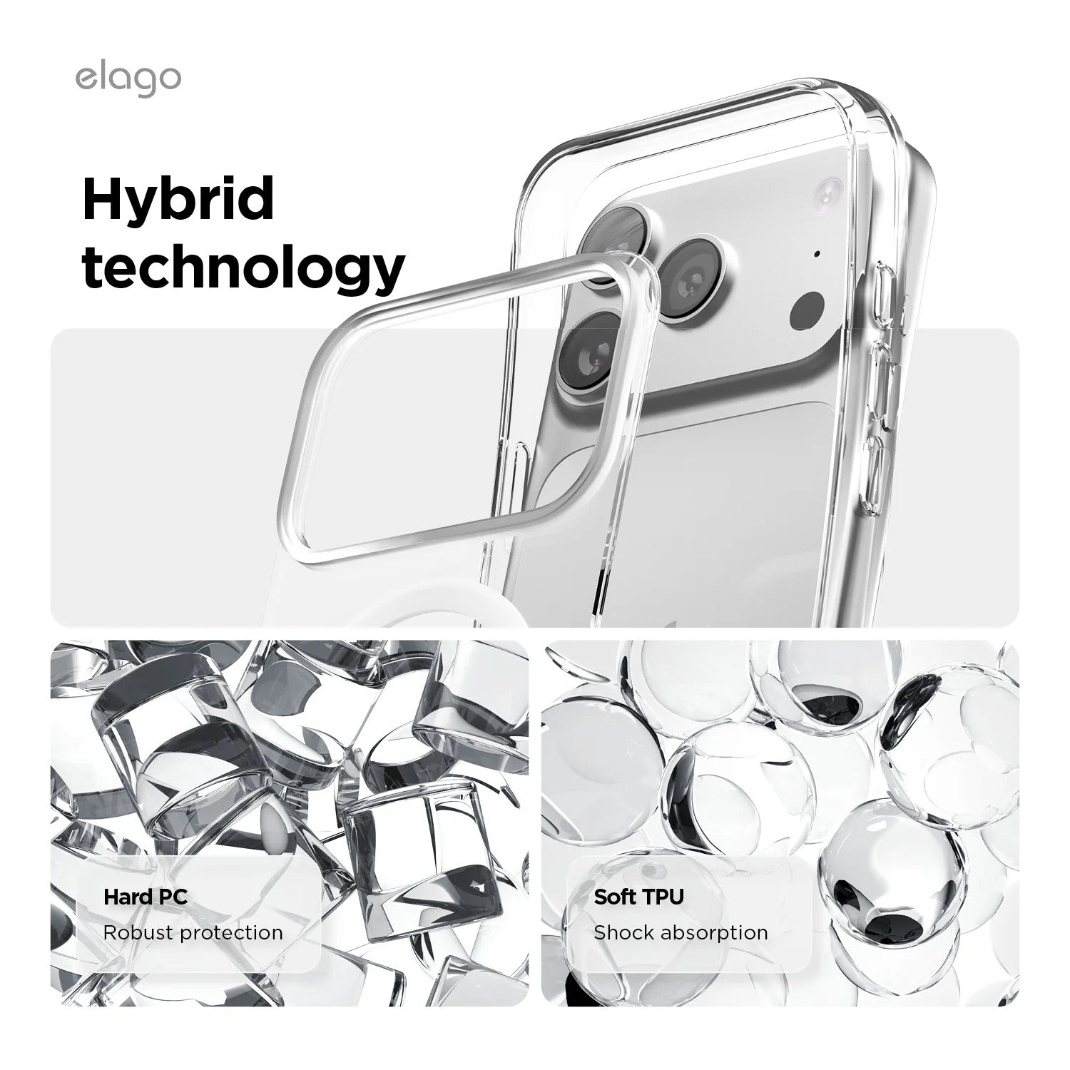 Elago - Betacam Monthly MagSafe Hybrid Clear Case for iPhone 17 / Pro / Pro Max / Air