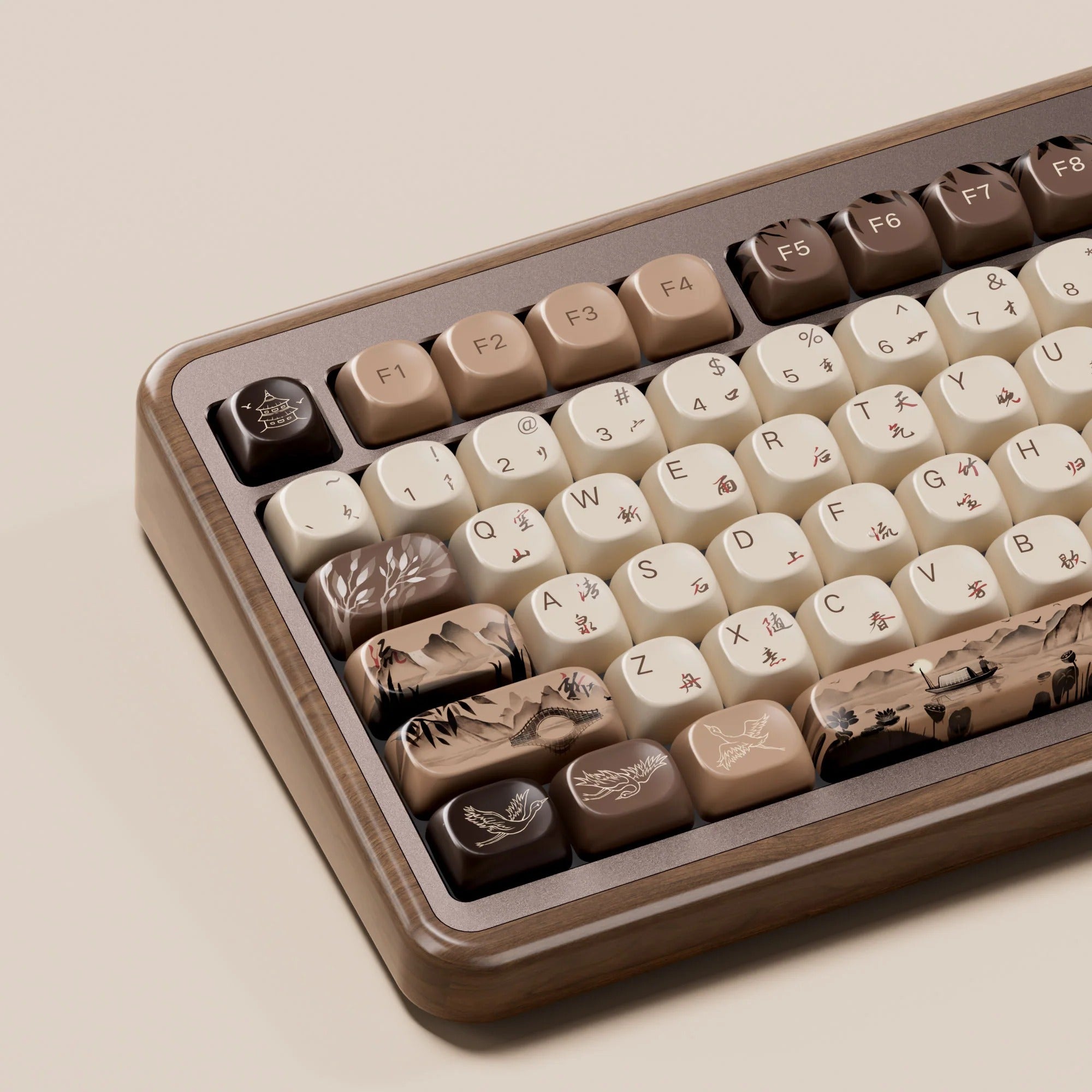 Akko - MU02 Mountain Seclusion Wooden Mechanical Keyboard