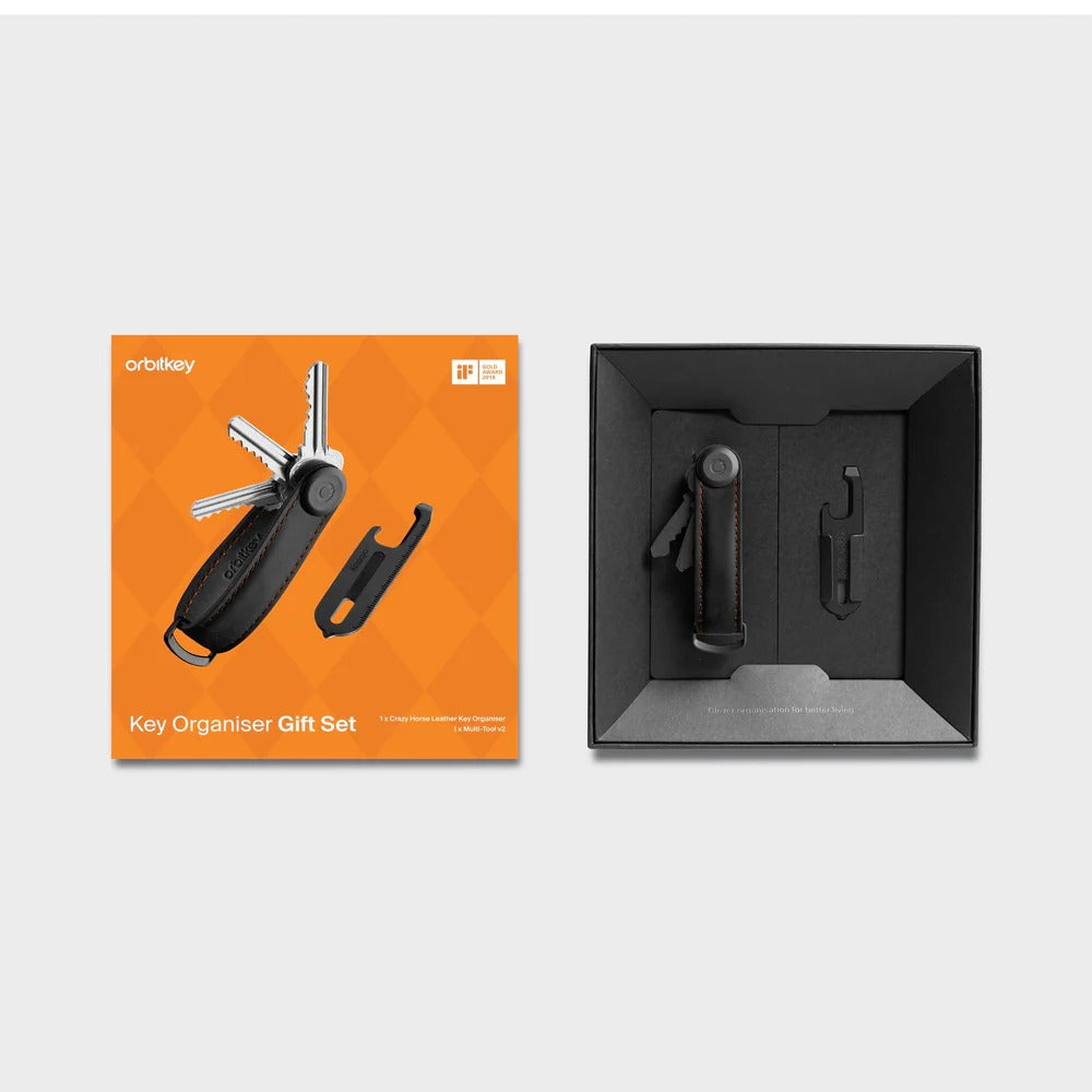 Orbitkey - Key Organizer Crazy Horse + Multi-Tool v2 Set