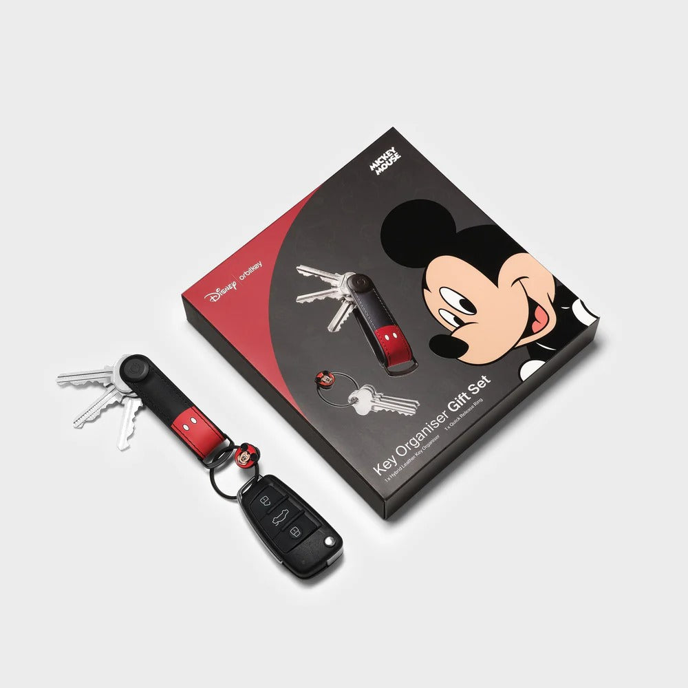 Orbitkey X Disney - Mickey Mouse Hybrid Leather Key Organiser + Ring v2 Kit