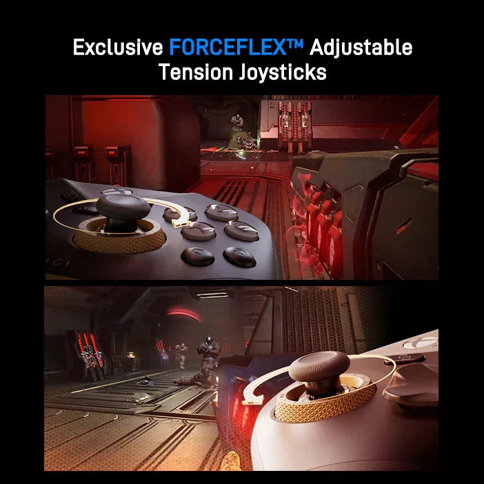 Gra wideo z joystickami FORCEFLEX™, idealne dla setupu biurowego i gamingowego