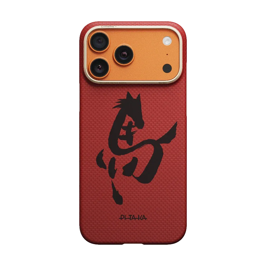 PITAKA - Ink Horse Painting Edge Case Cinnabar