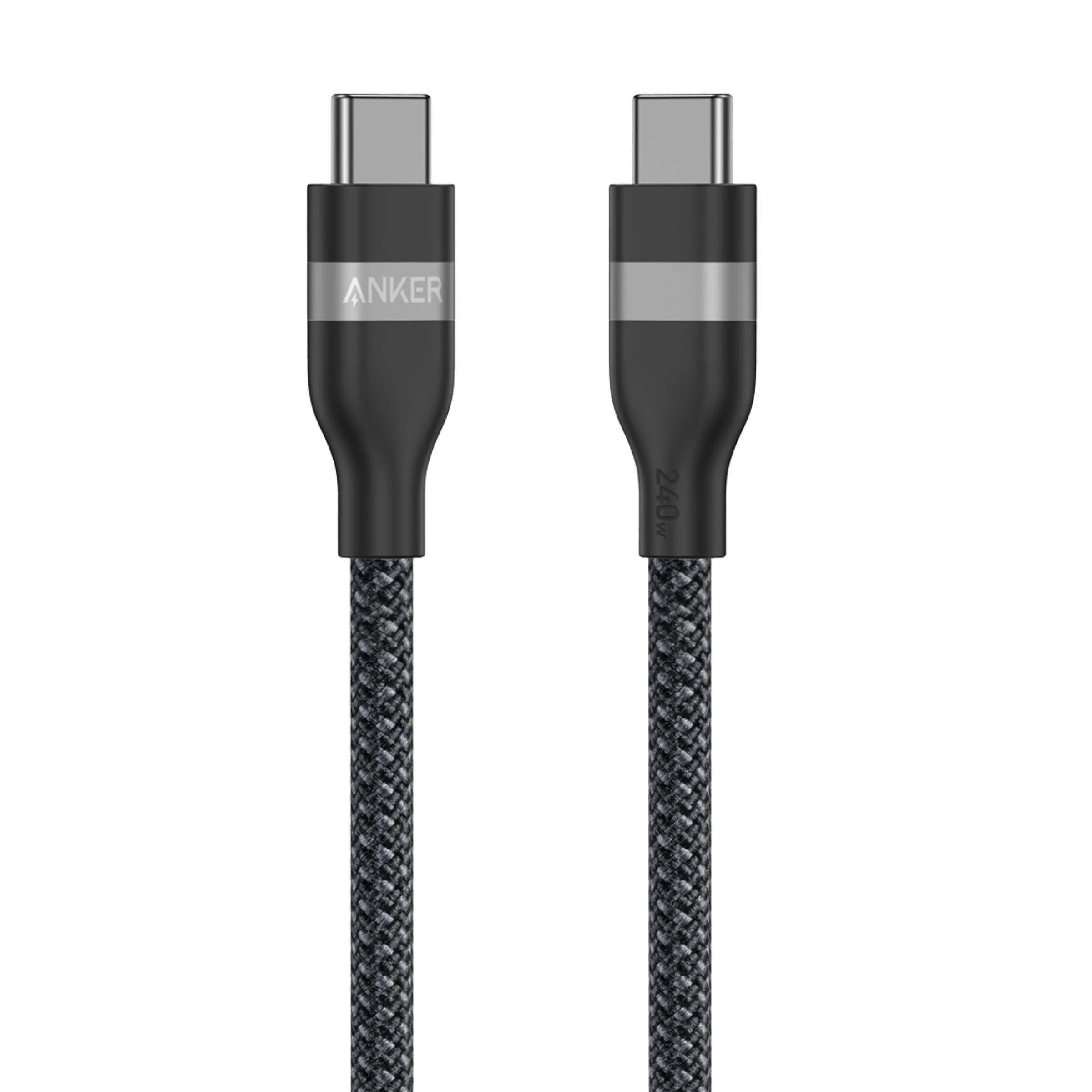 Anker - USB-C to USB-C Cable (240W, Upcycled-Braided)