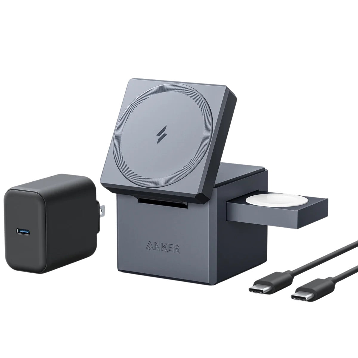 Anker - 3-in-1 Cube with MagSafe Charger