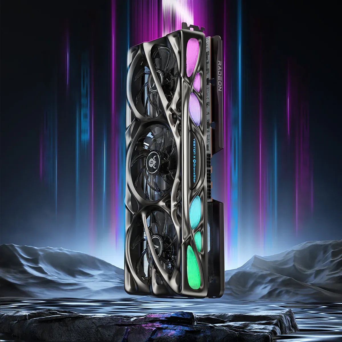 GravaStar x Yeston - AMD RADEON RX 9070 XT 16G GDDR6 Mercury Nova OC - Graphics Card