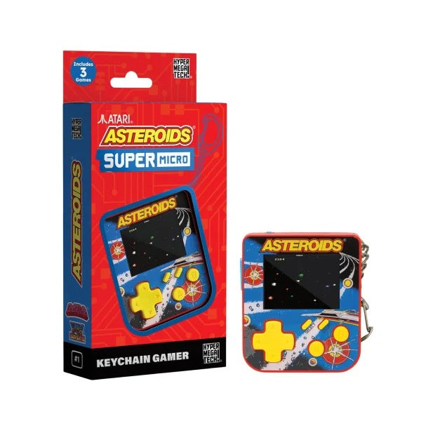 Evercade - Super Micro - Asteroids Keychain Gamer Retro Mini Console