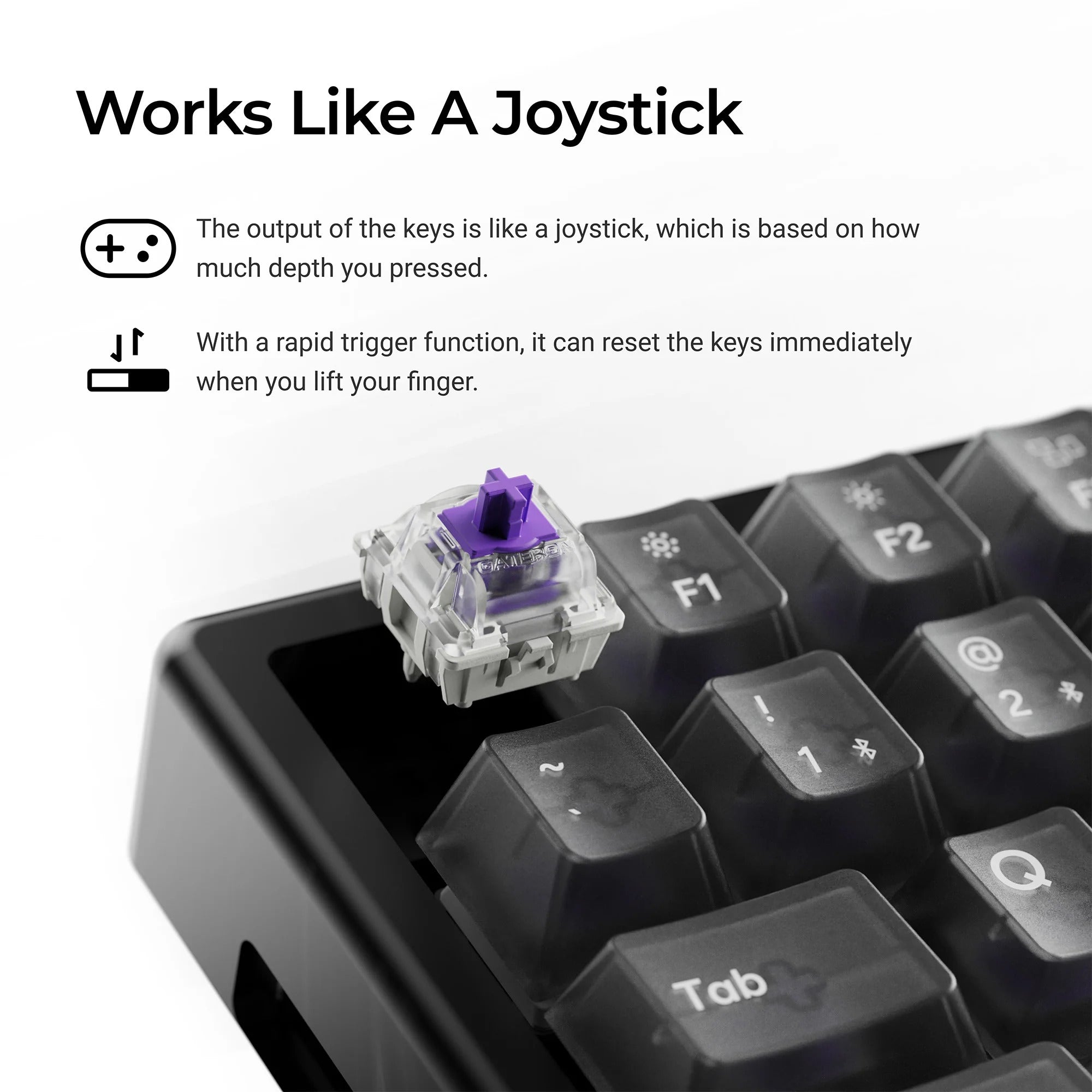 Keychron - K2 HE Wireless Magnetic Switch Custom Keyboard Resin Edition