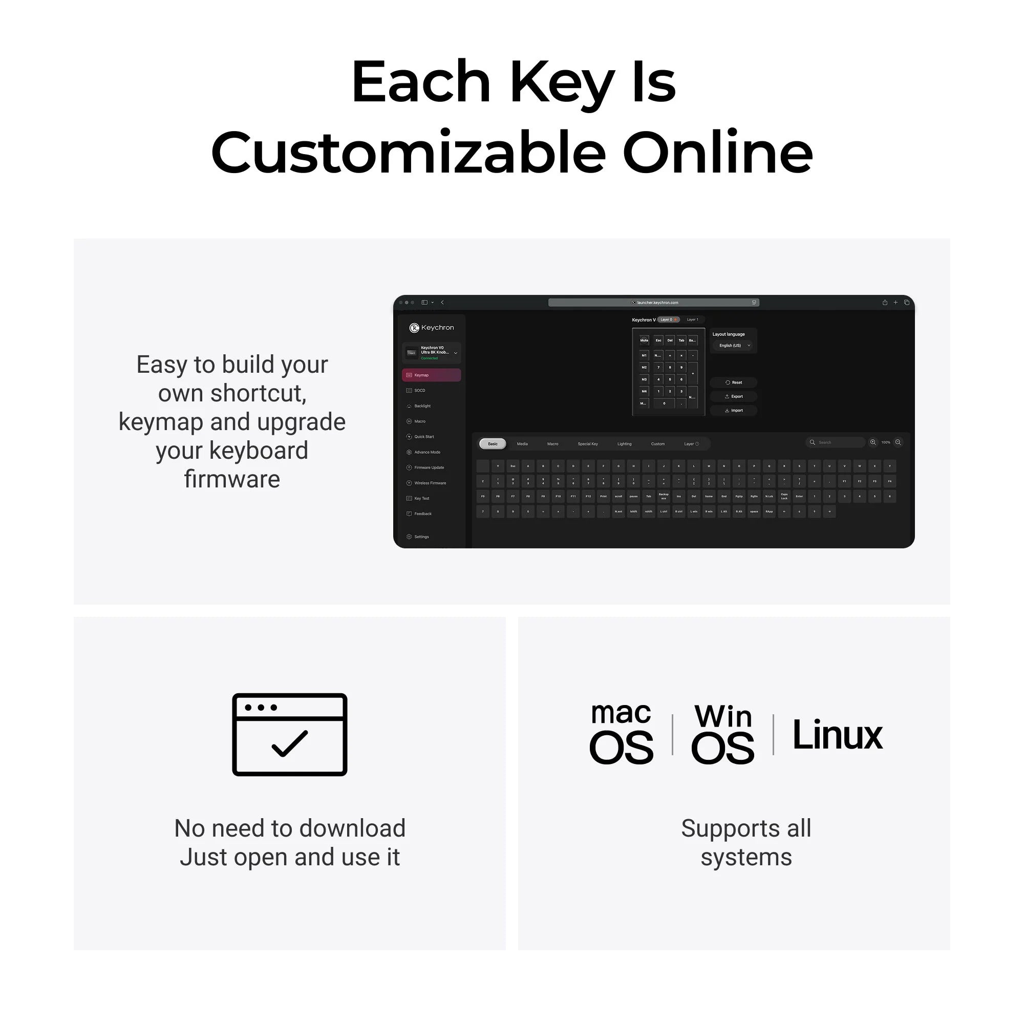 Keychron - V0 Ultra 8K Wireless Custom Number Pad